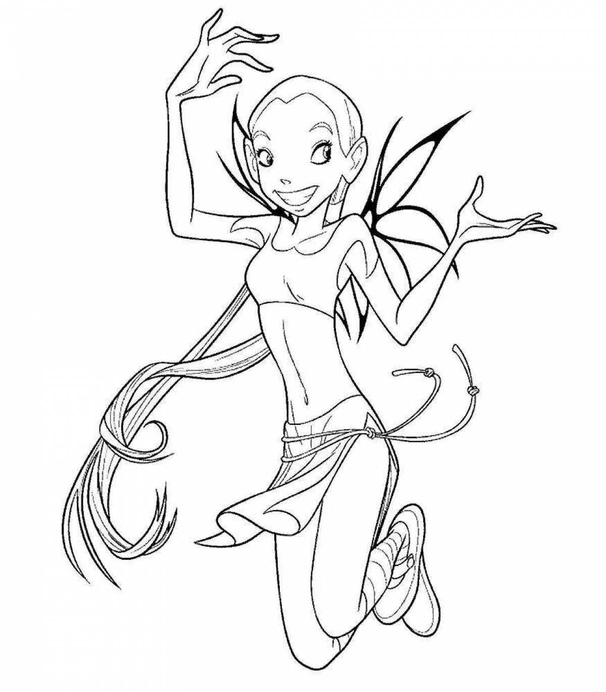 Exciting witch coloring book