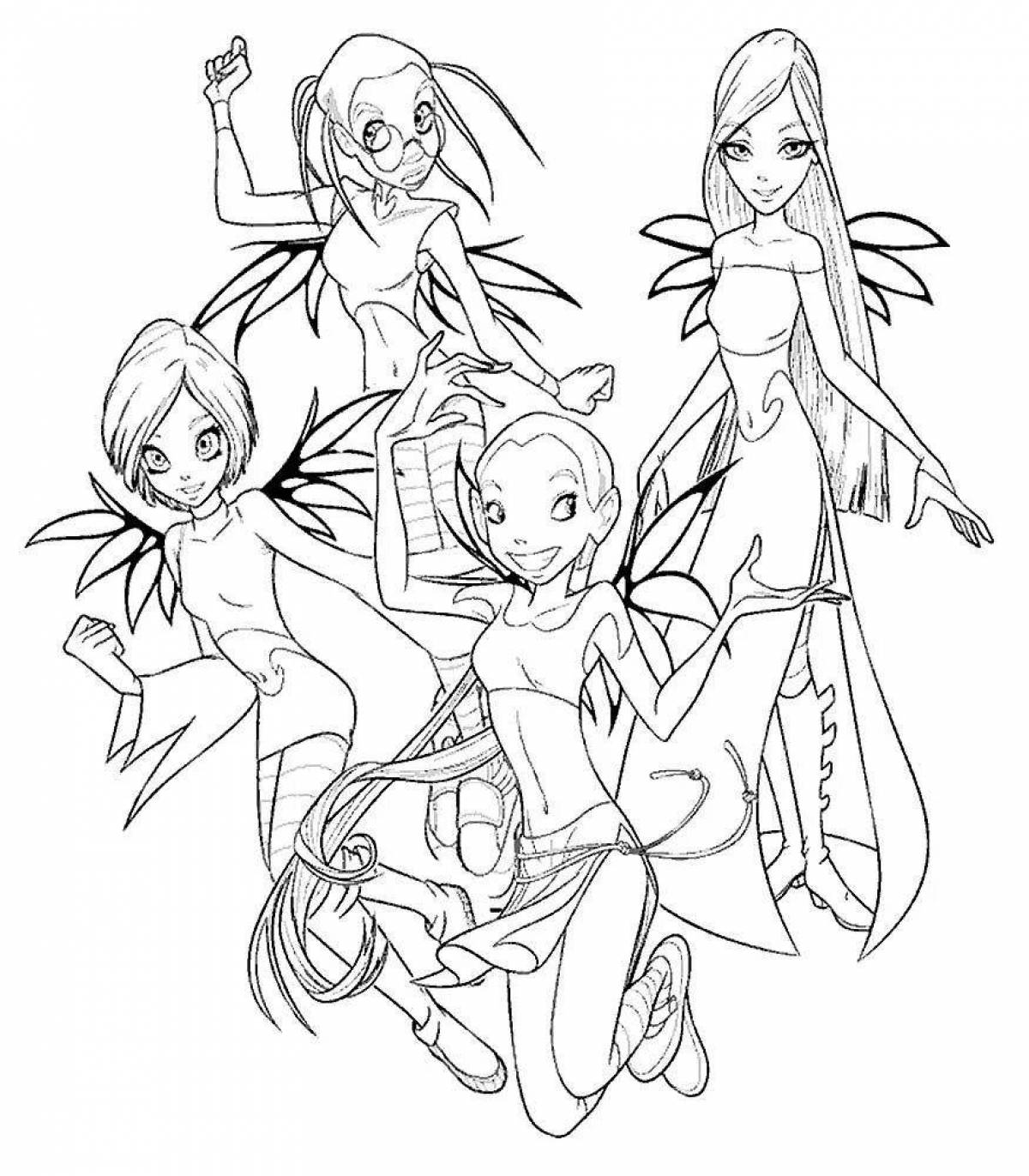 Violent witch coloring book