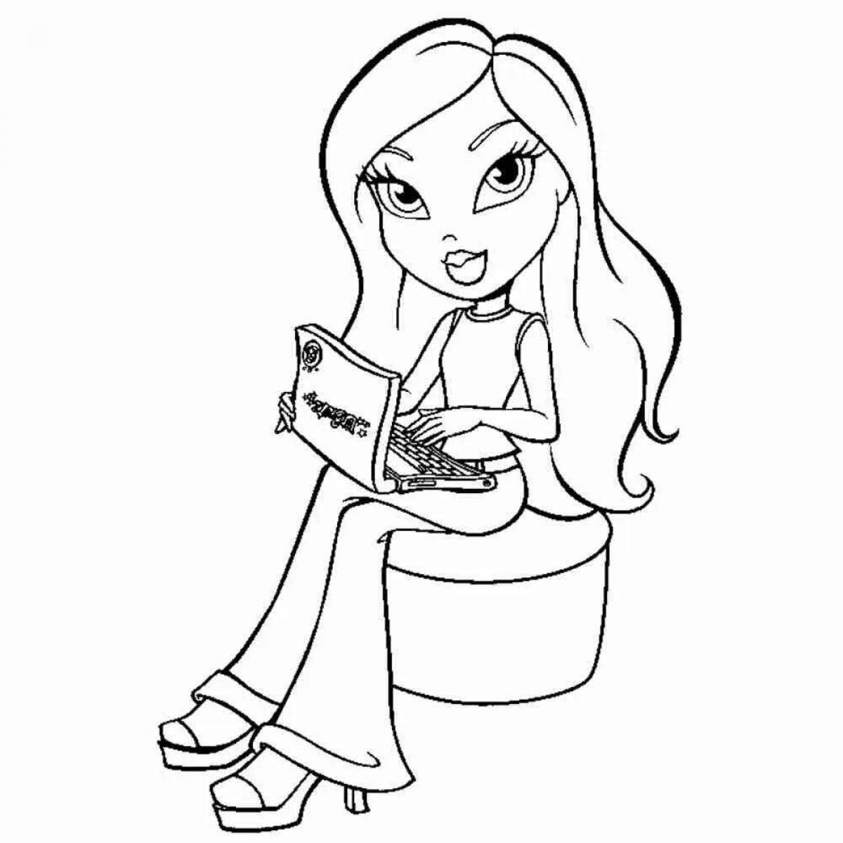 Cool fashionista coloring pages