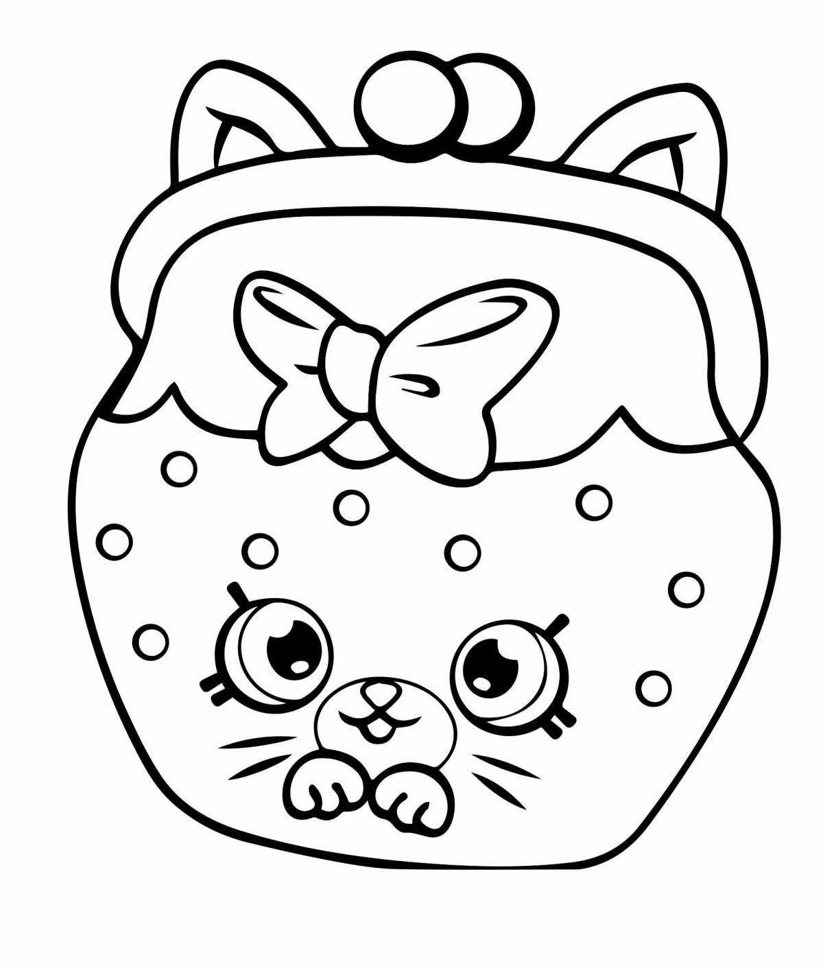 Colorful shopinks coloring page