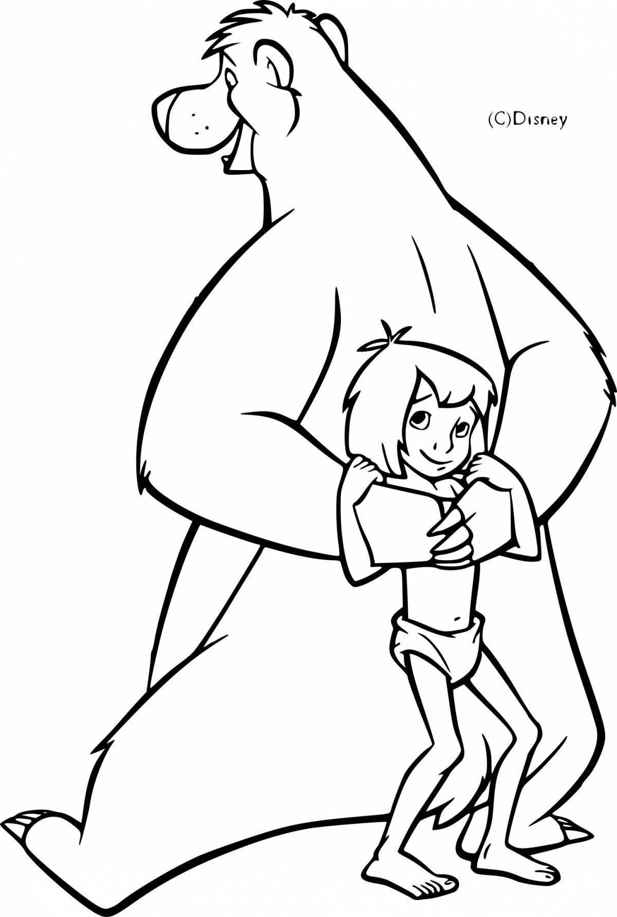 Coloring book shining jumanji