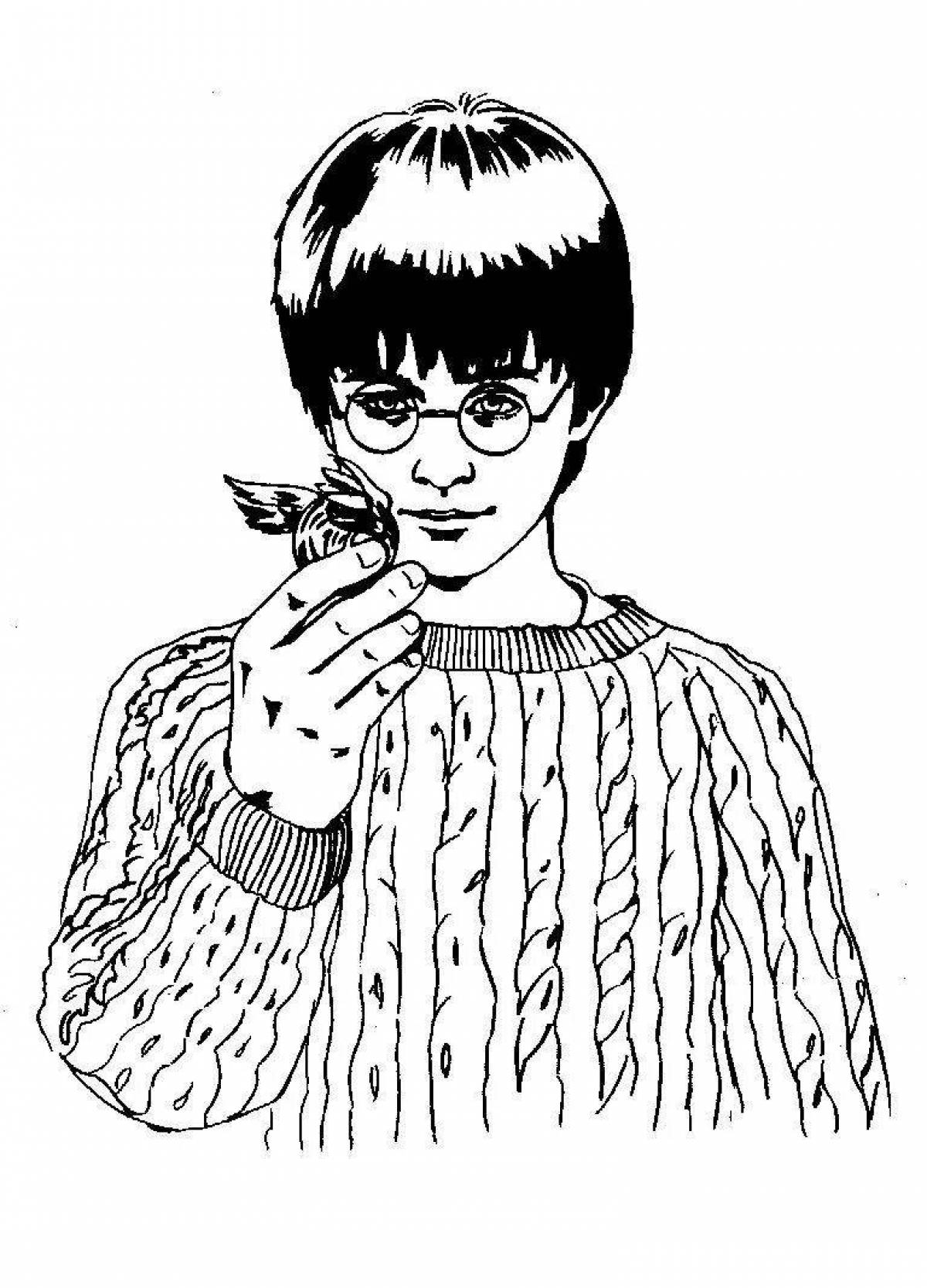 Charming potter coloring book