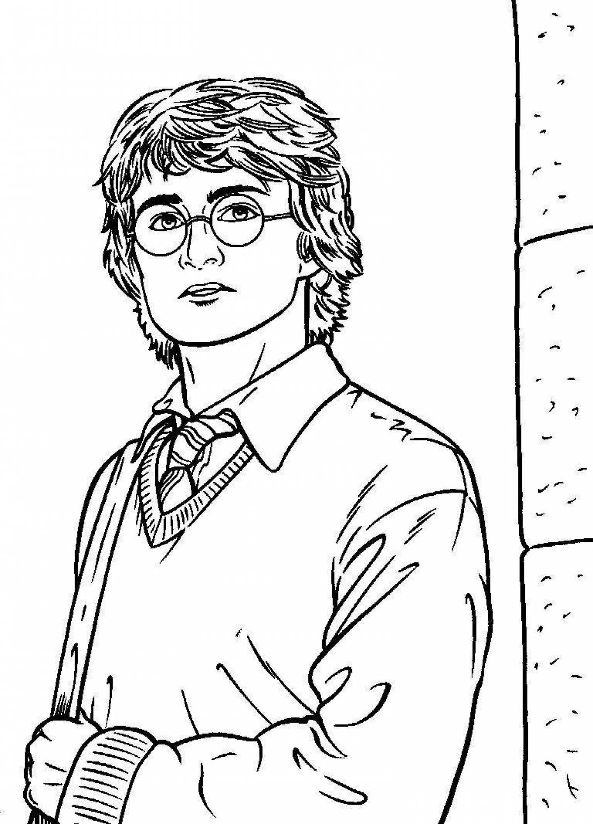 Sweet potter coloring page