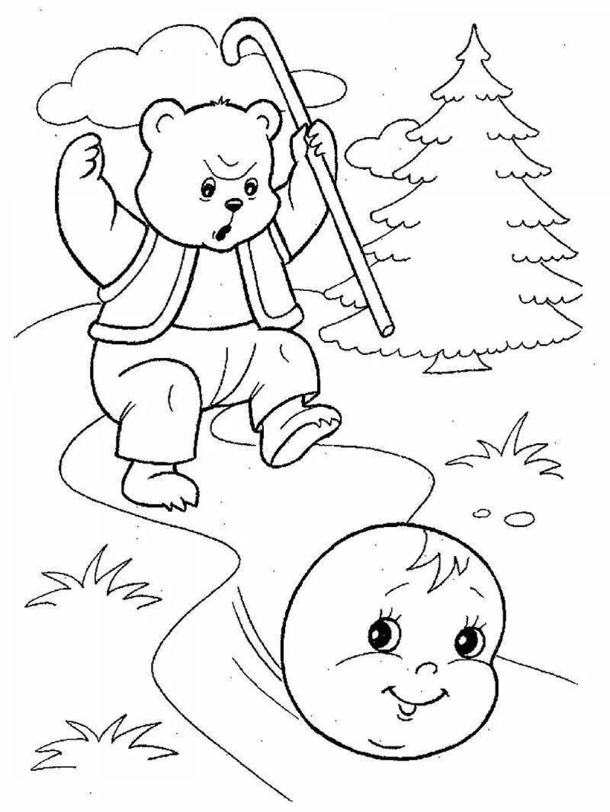 Color-magical coloring page illustration