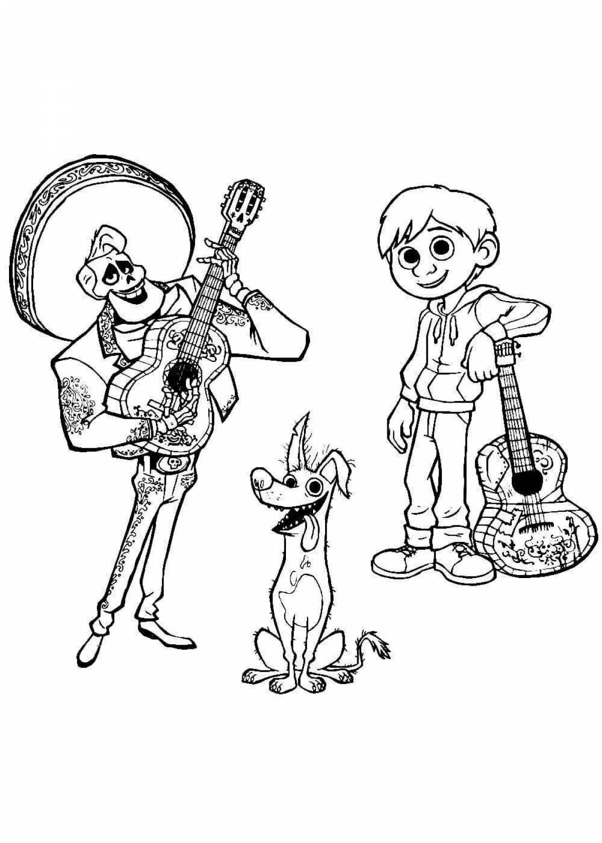 Exquisite coco coloring