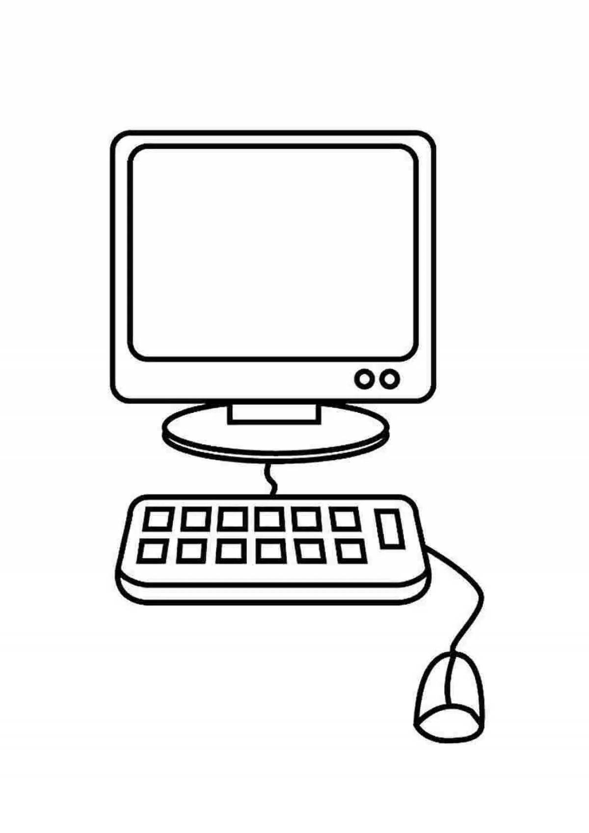 Computer science coloring page color oriented