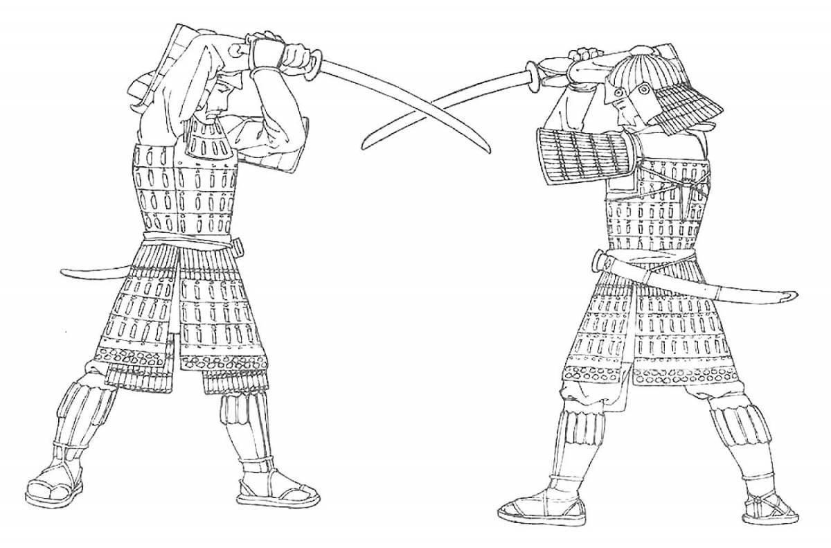 Awesome shogun coloring page