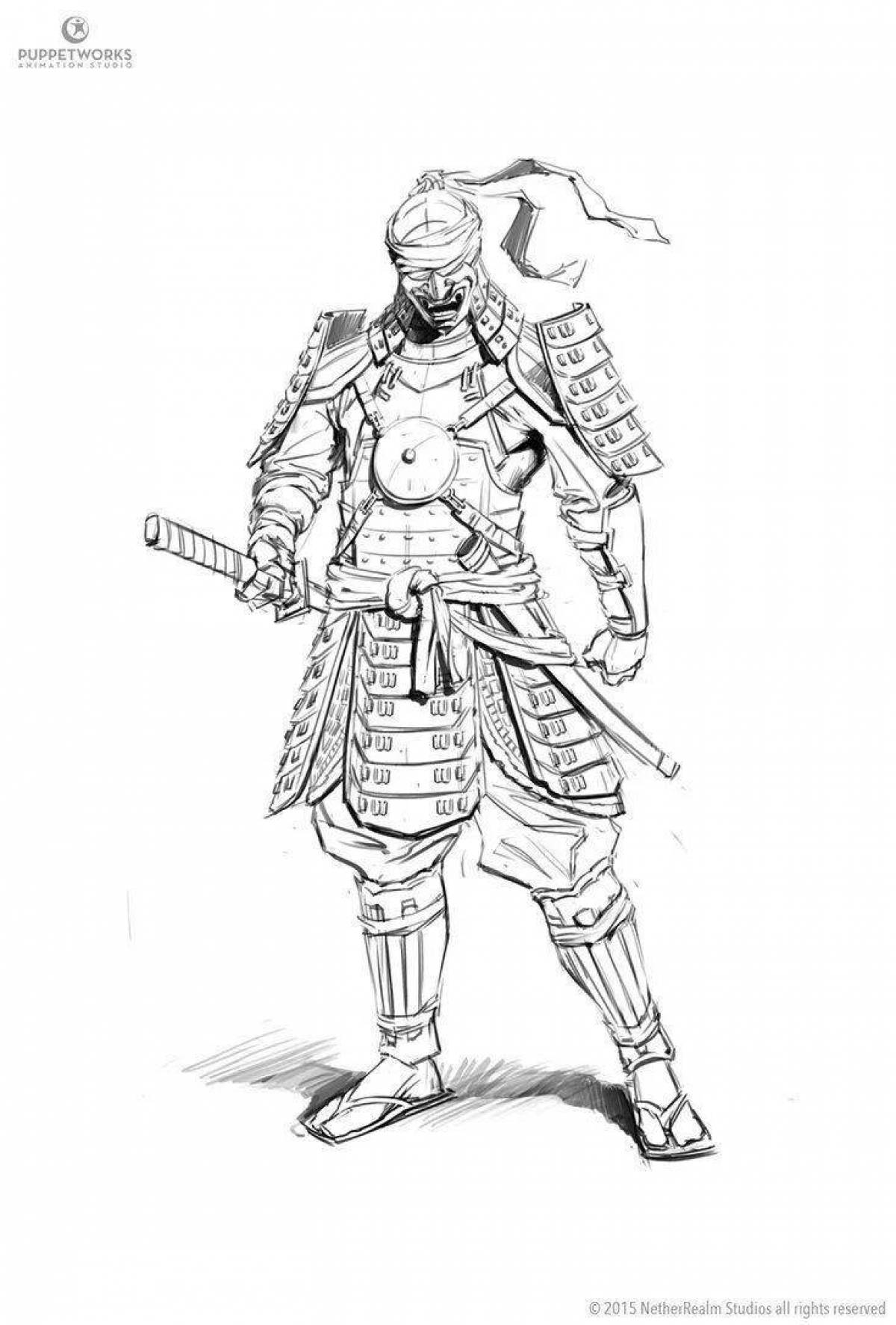 Great shogun coloring book