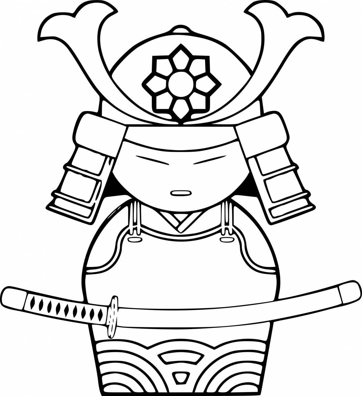 Photo Coloring of the living shogun