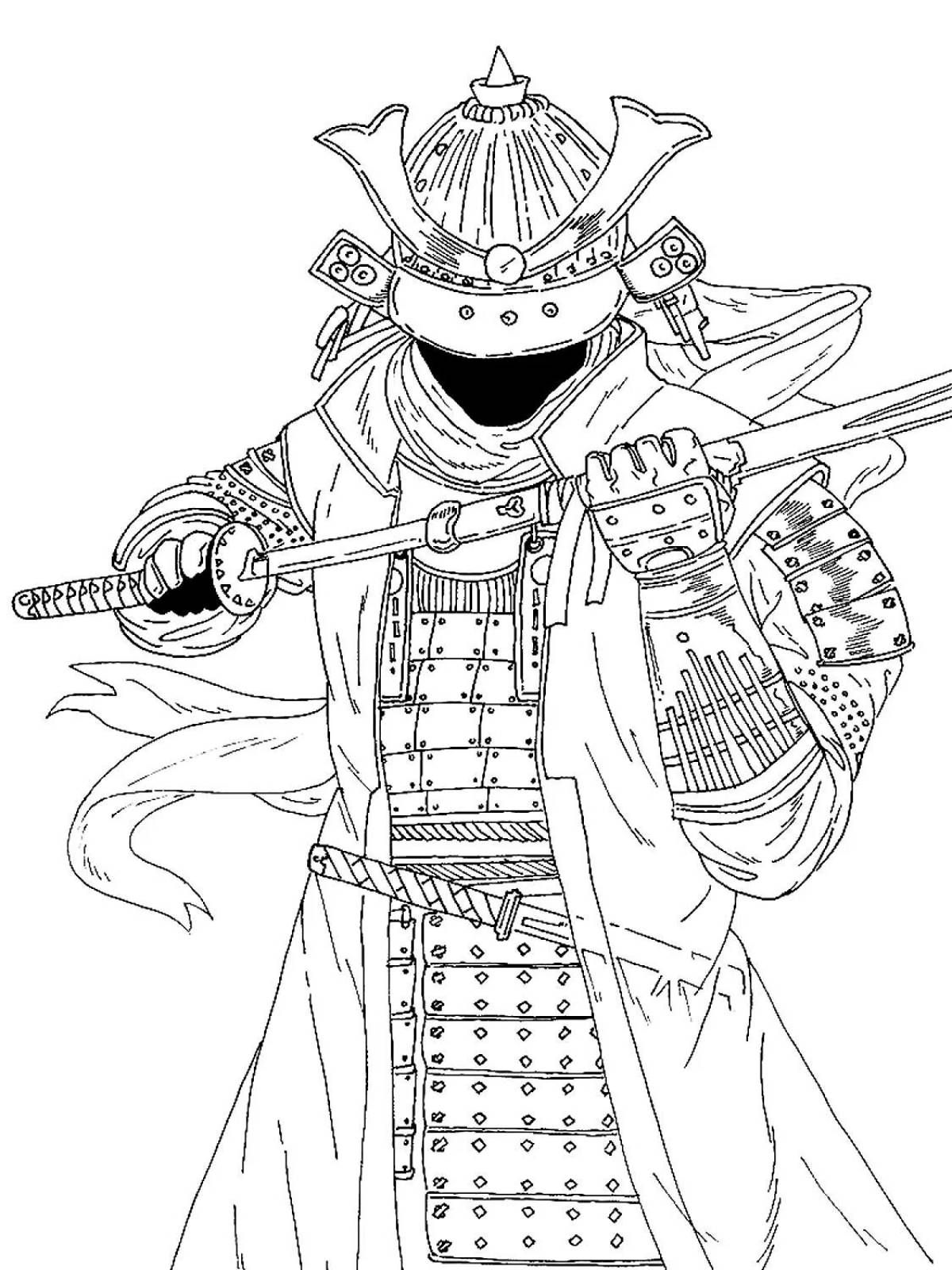 Great shogun coloring page