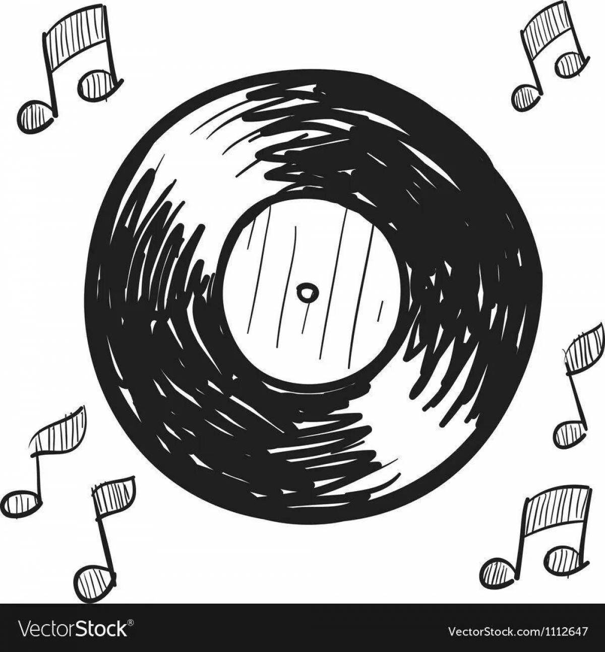 Playful plate coloring page