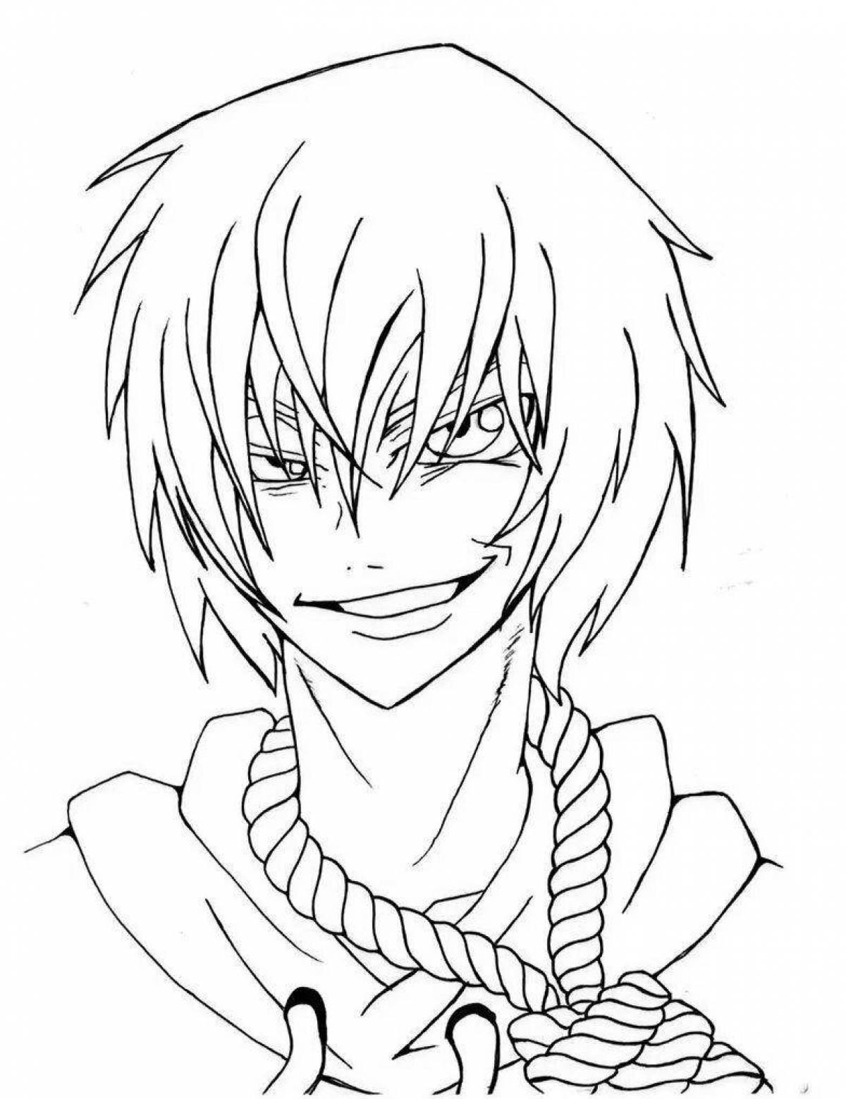 Раскраска энергичный психопат