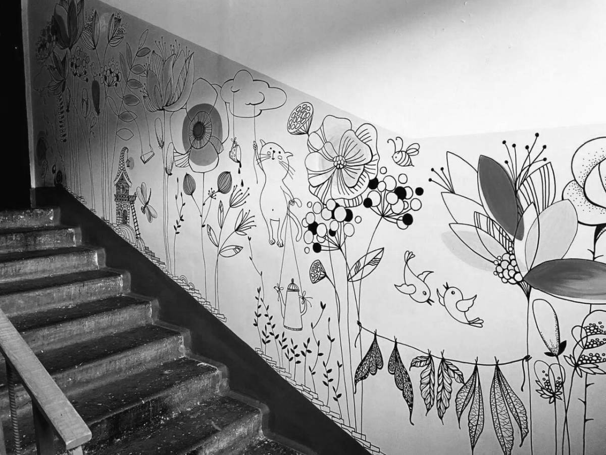 Photo Glitter entrance coloring page