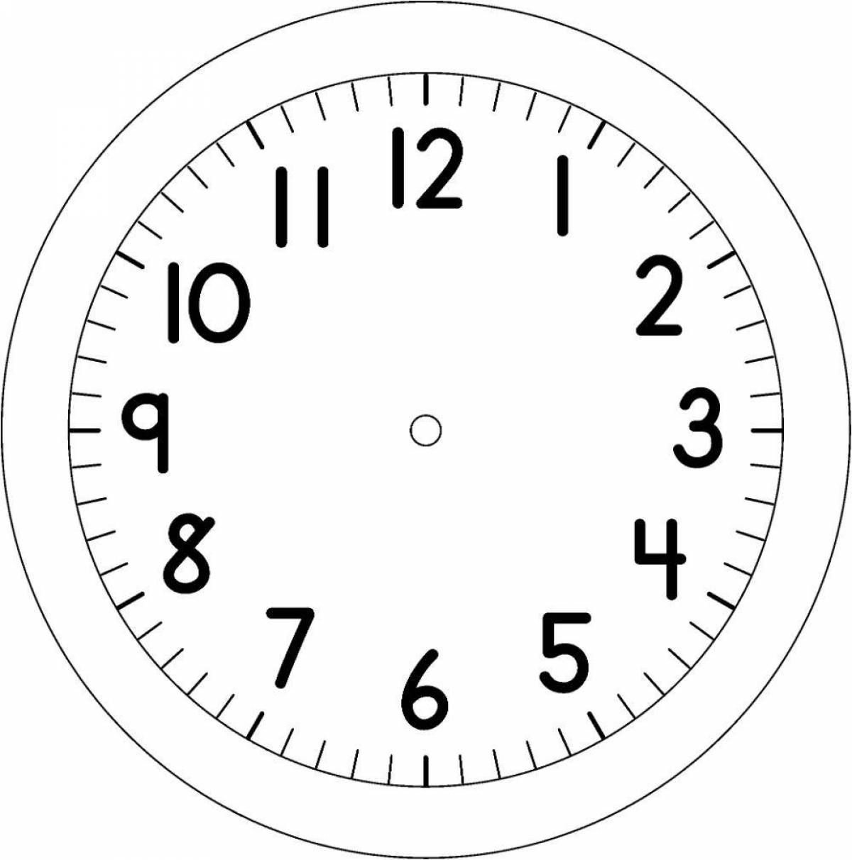 Coloured clock