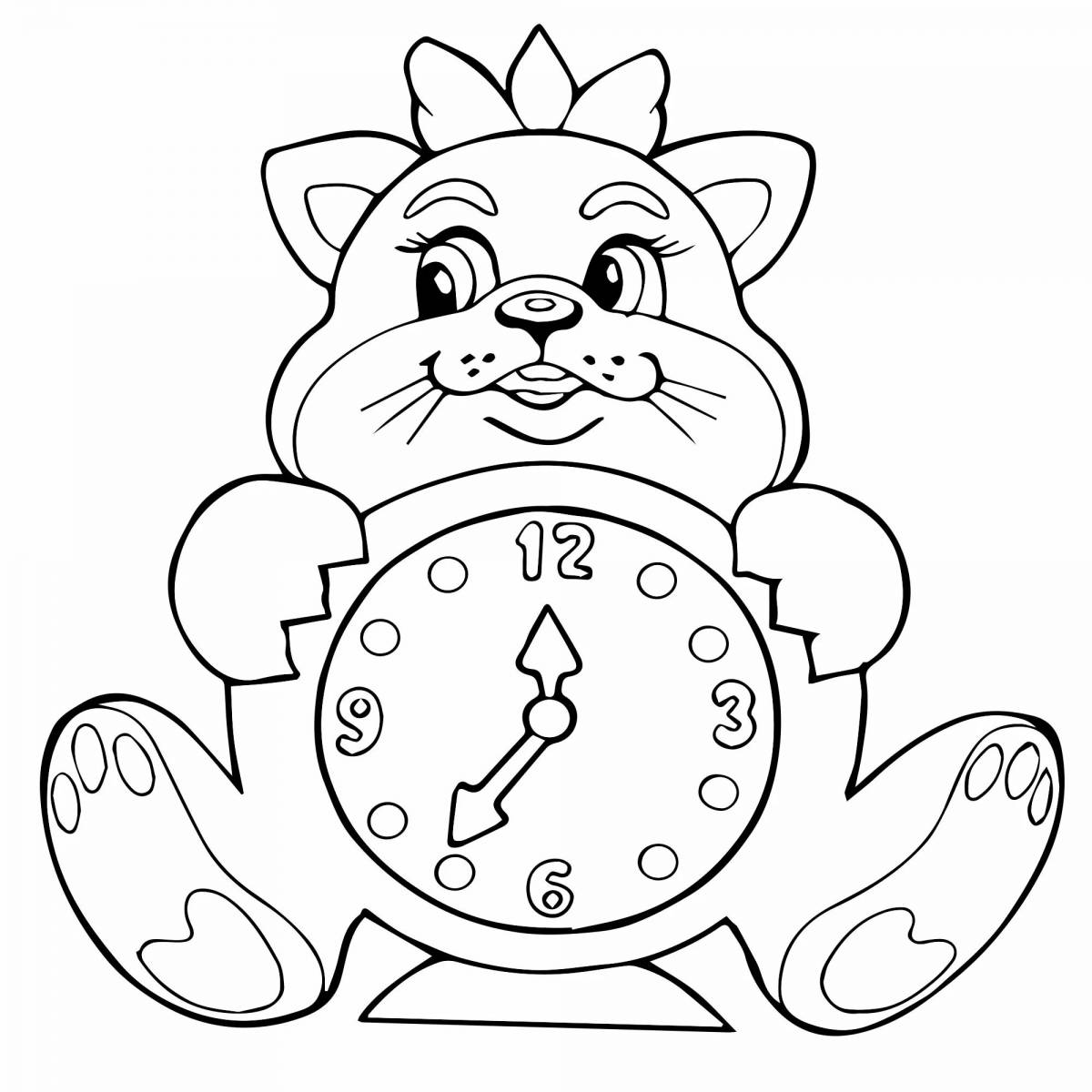 Color-frenzy coloring page hourly