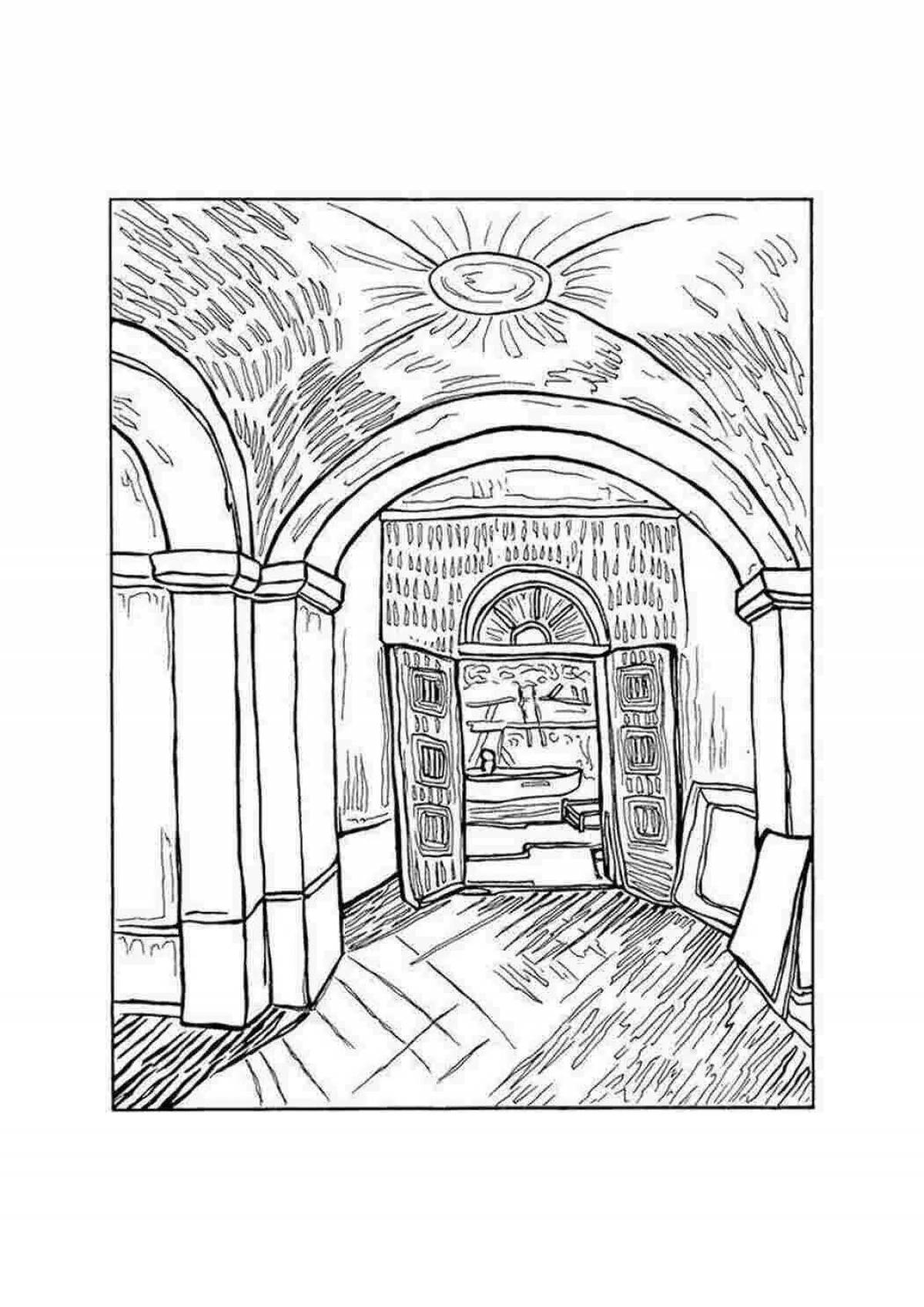 Coloring big corridor