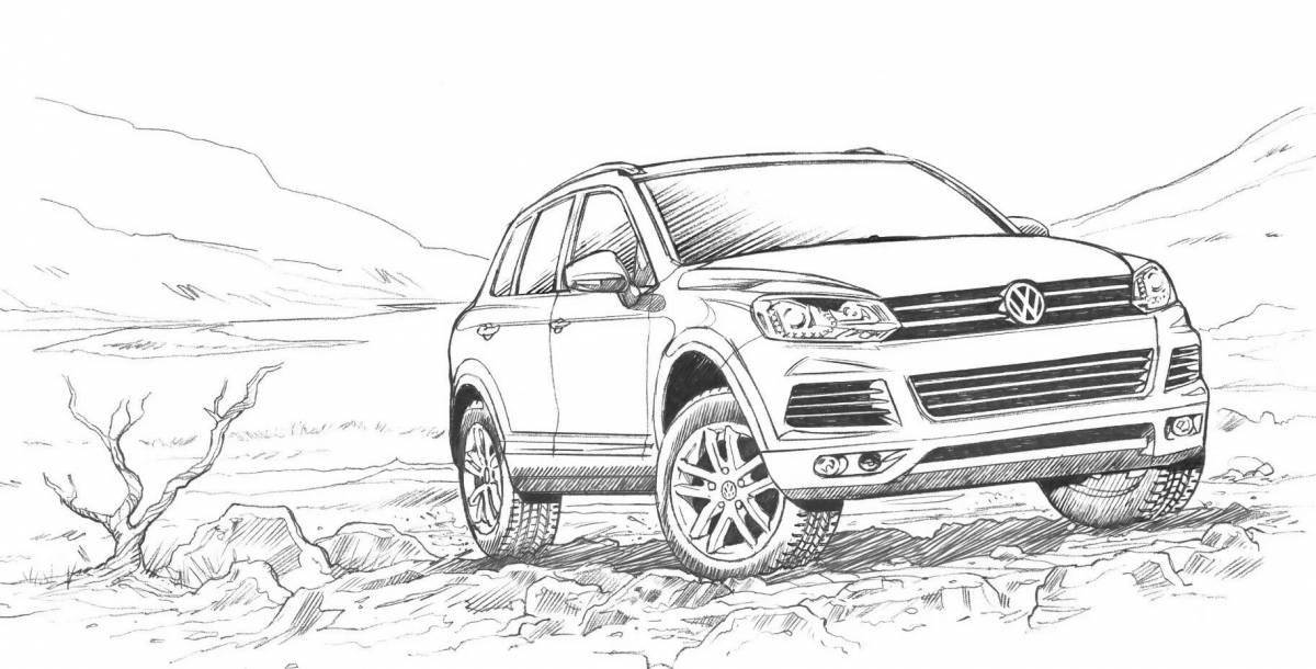 Изысканная раскраска haval