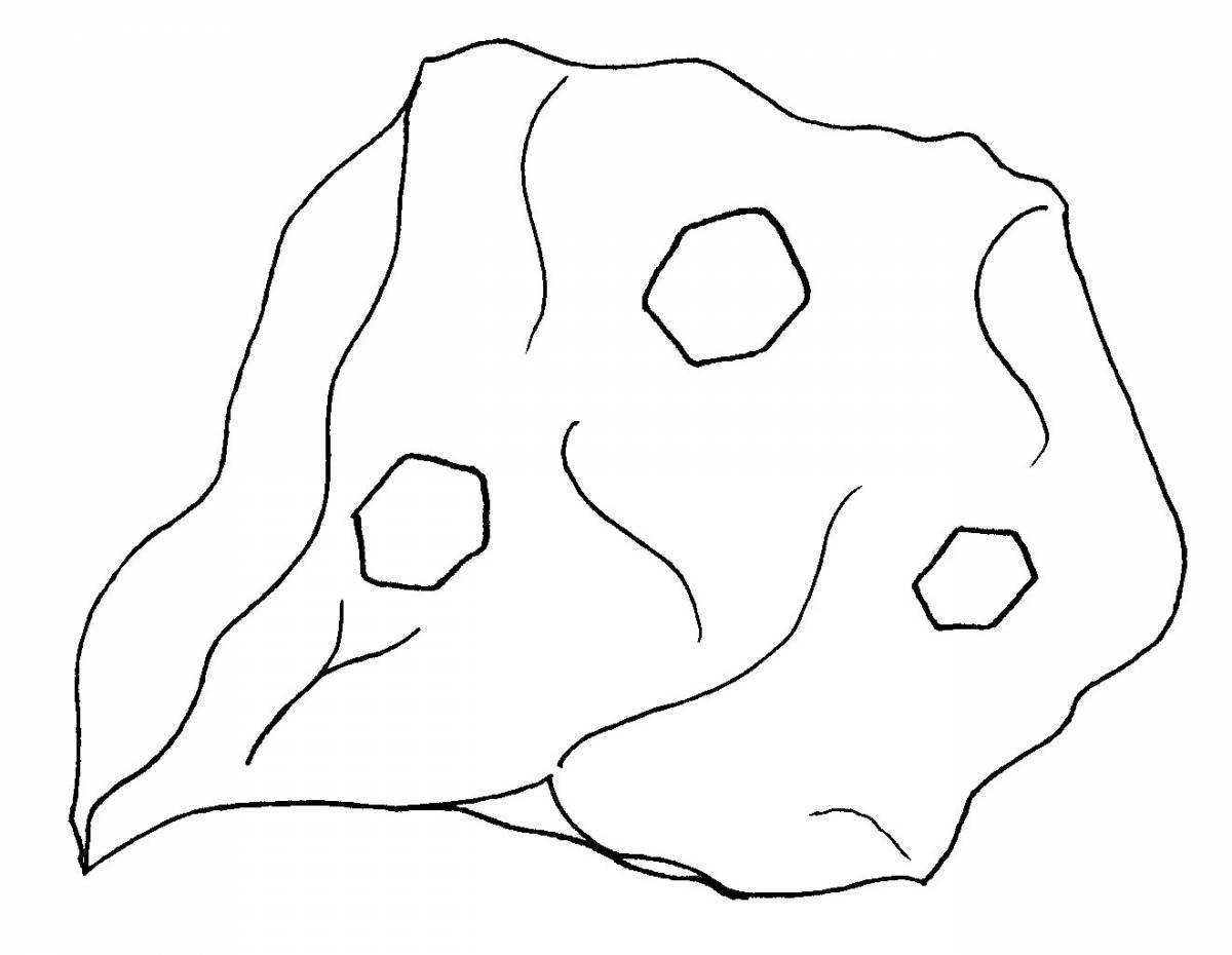 Photo Luminous granite coloring page