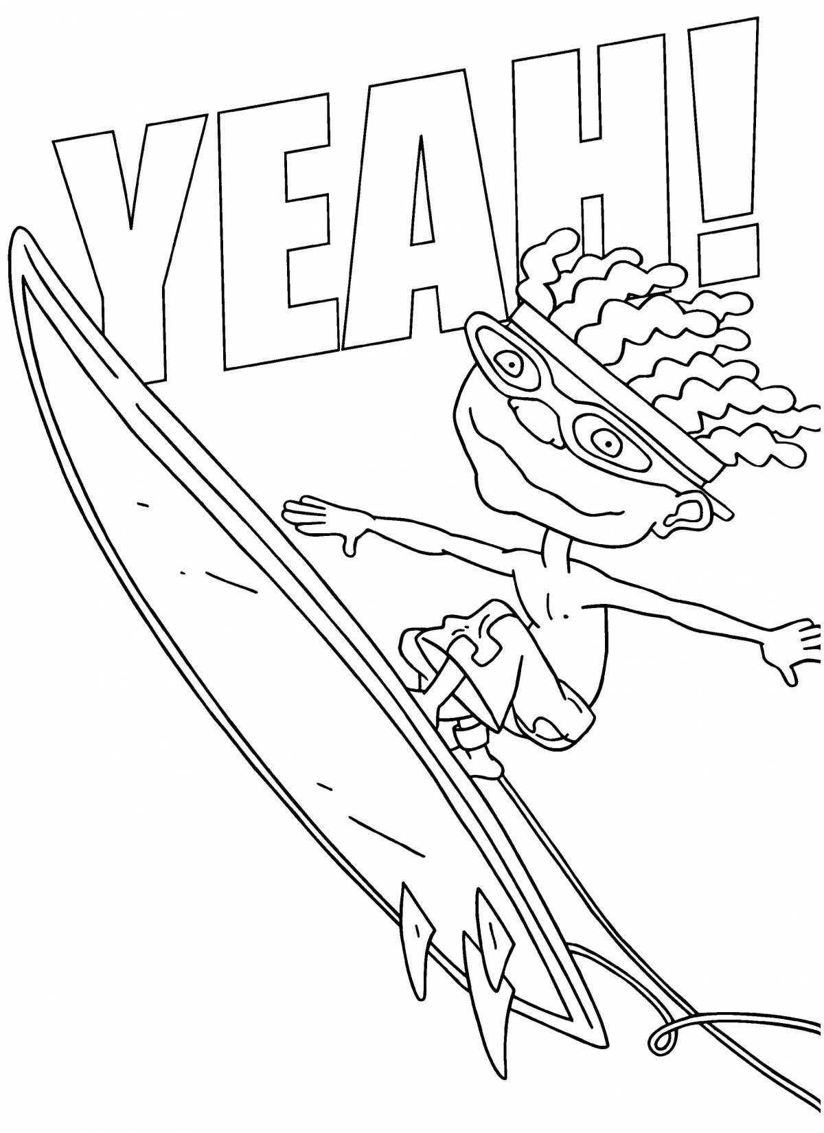 Lucky coloring page - exotic