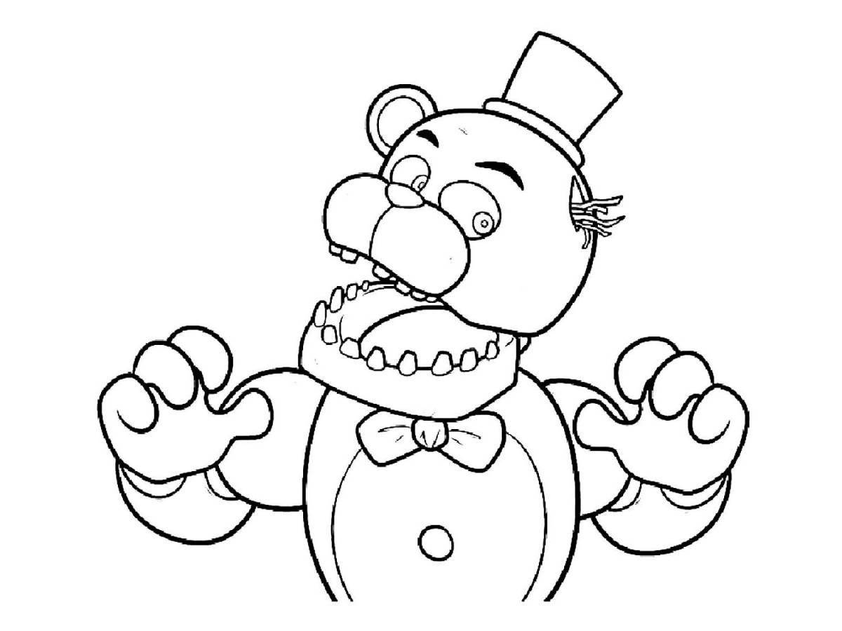 Animated fnaf2 coloring book