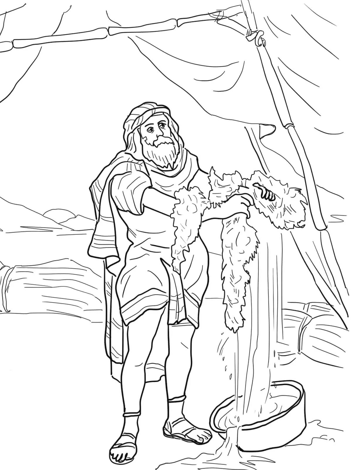 Coloring page dazzling gideon