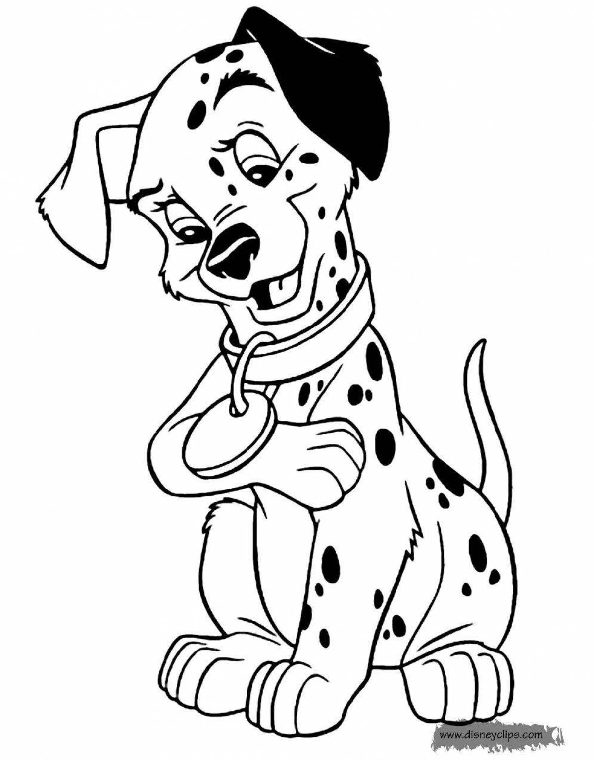 Fun dalmatian coloring book