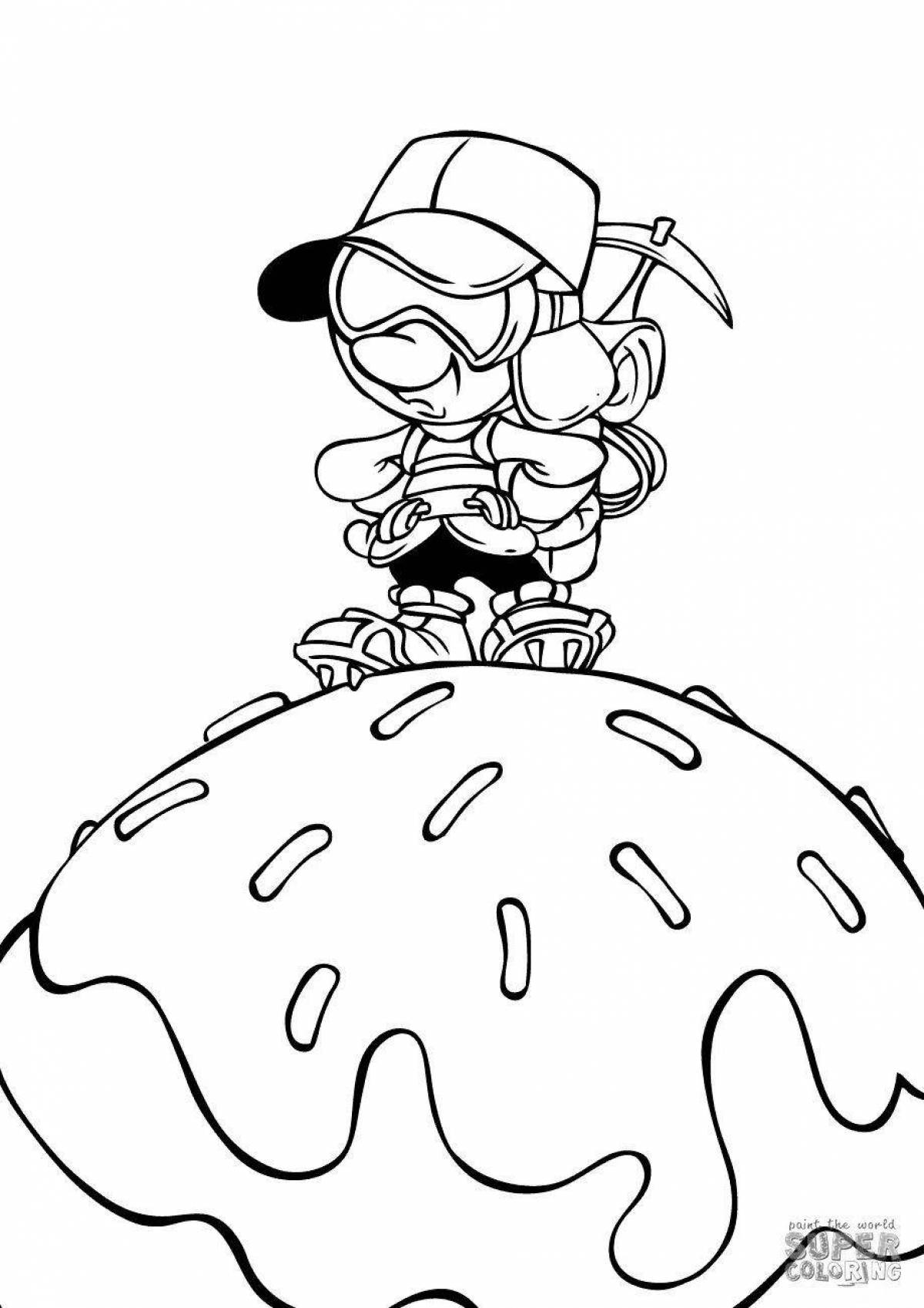 Раскраска Раскраска спортивный скалолаз