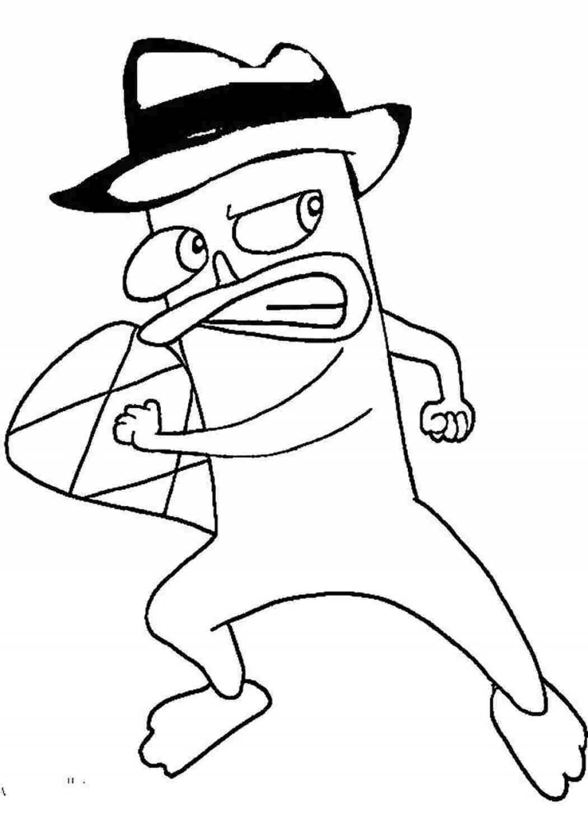 Раскраска Забавная шпионская раскраска