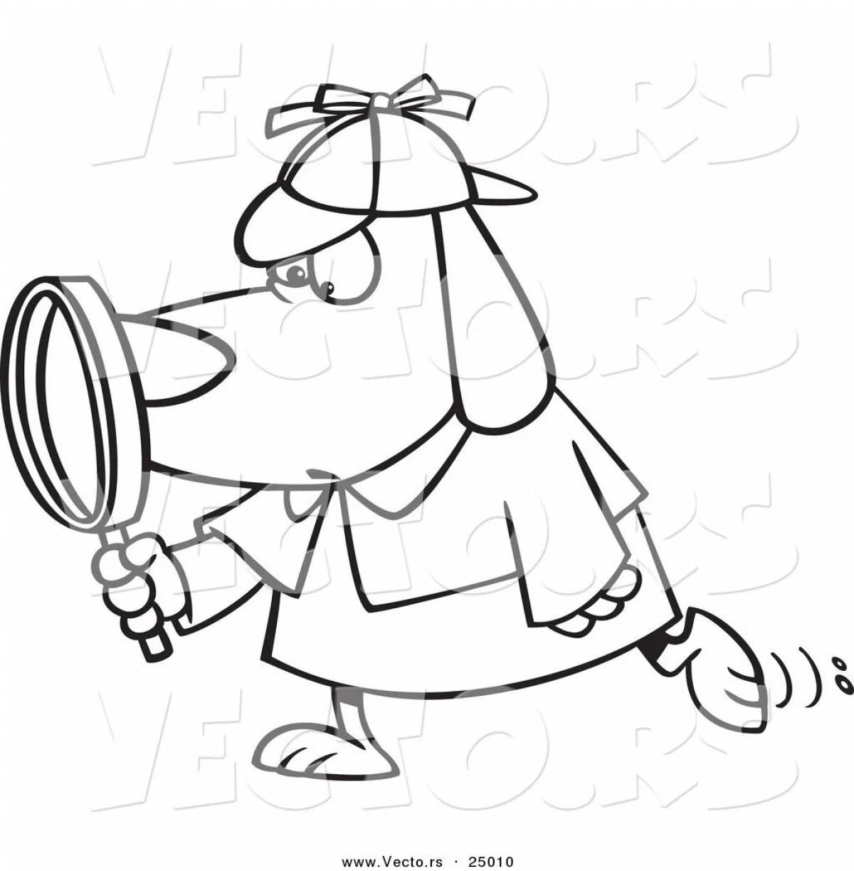 Раскраска Шпион #2