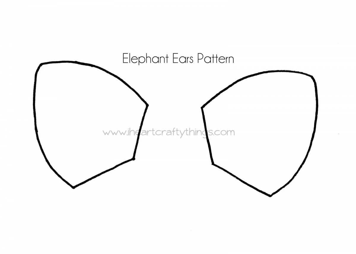 Раскраска ослепительные уши