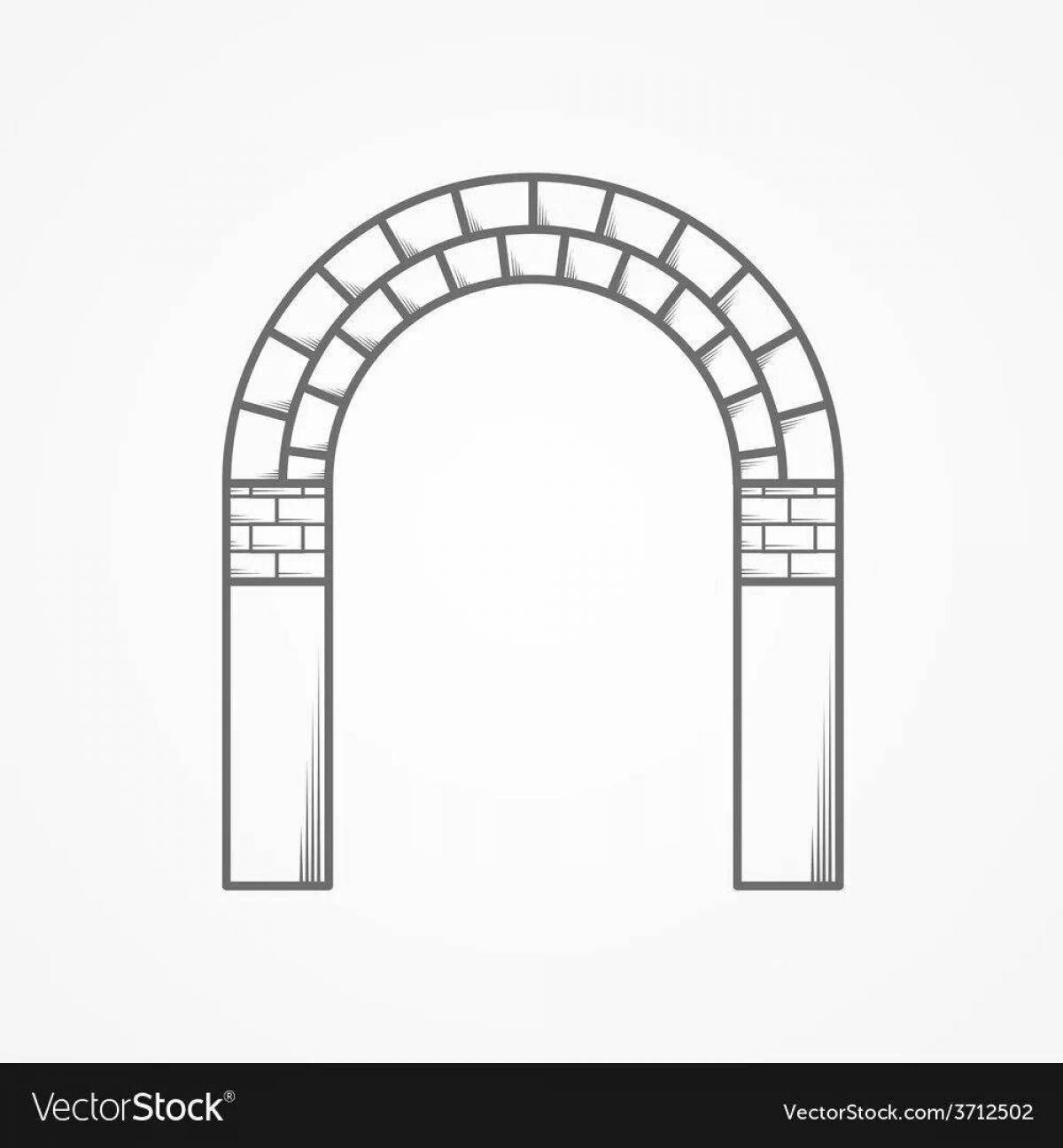 Photo Colorful color arch