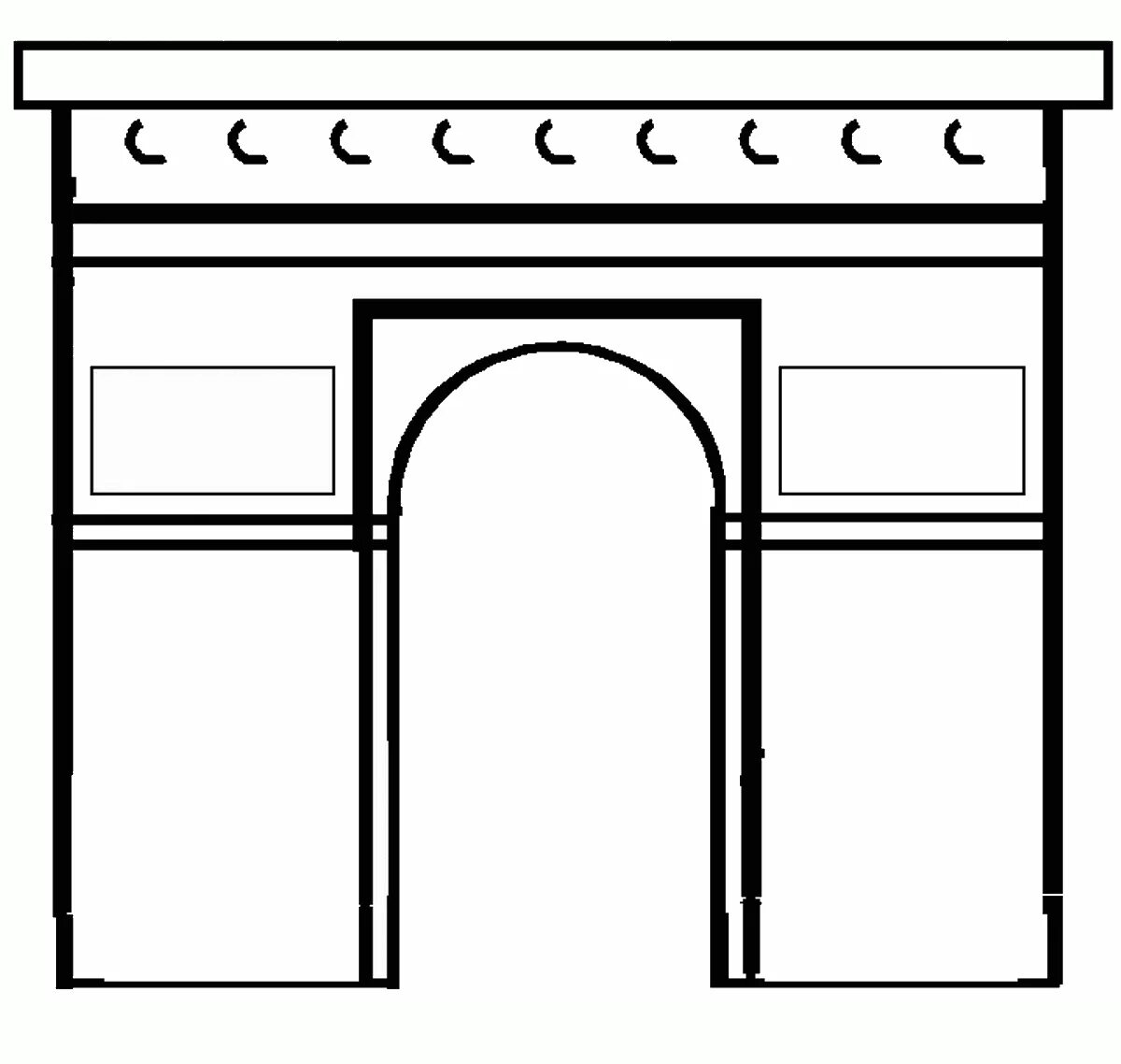 Photo Beautiful coloring arches