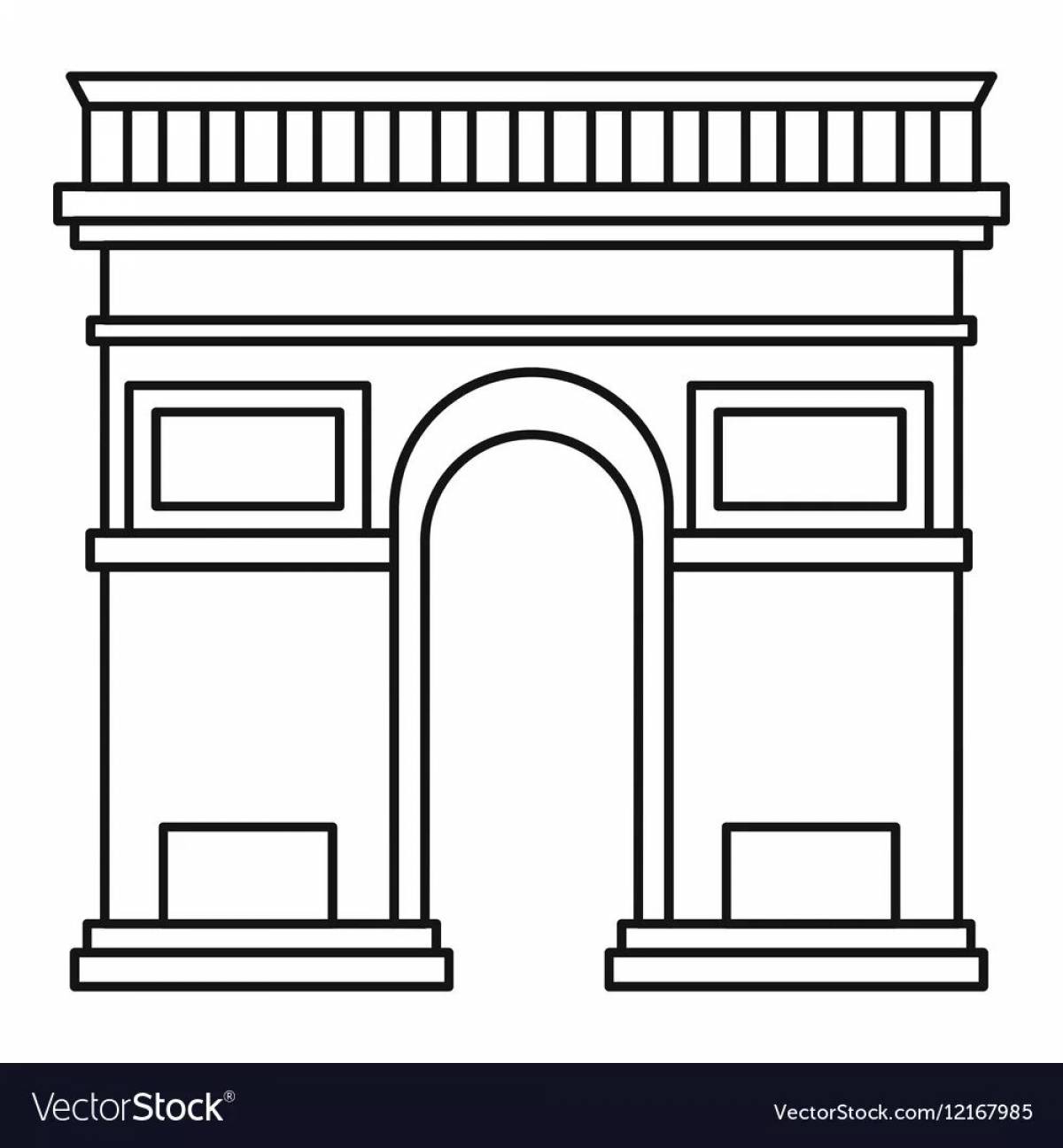 Photo Dazzling coloring arches