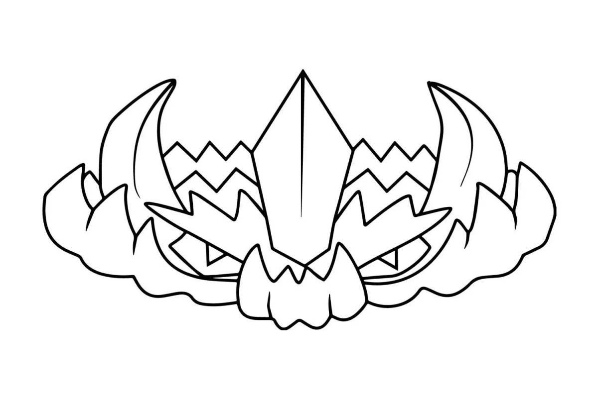Unique coloring pages with spikes