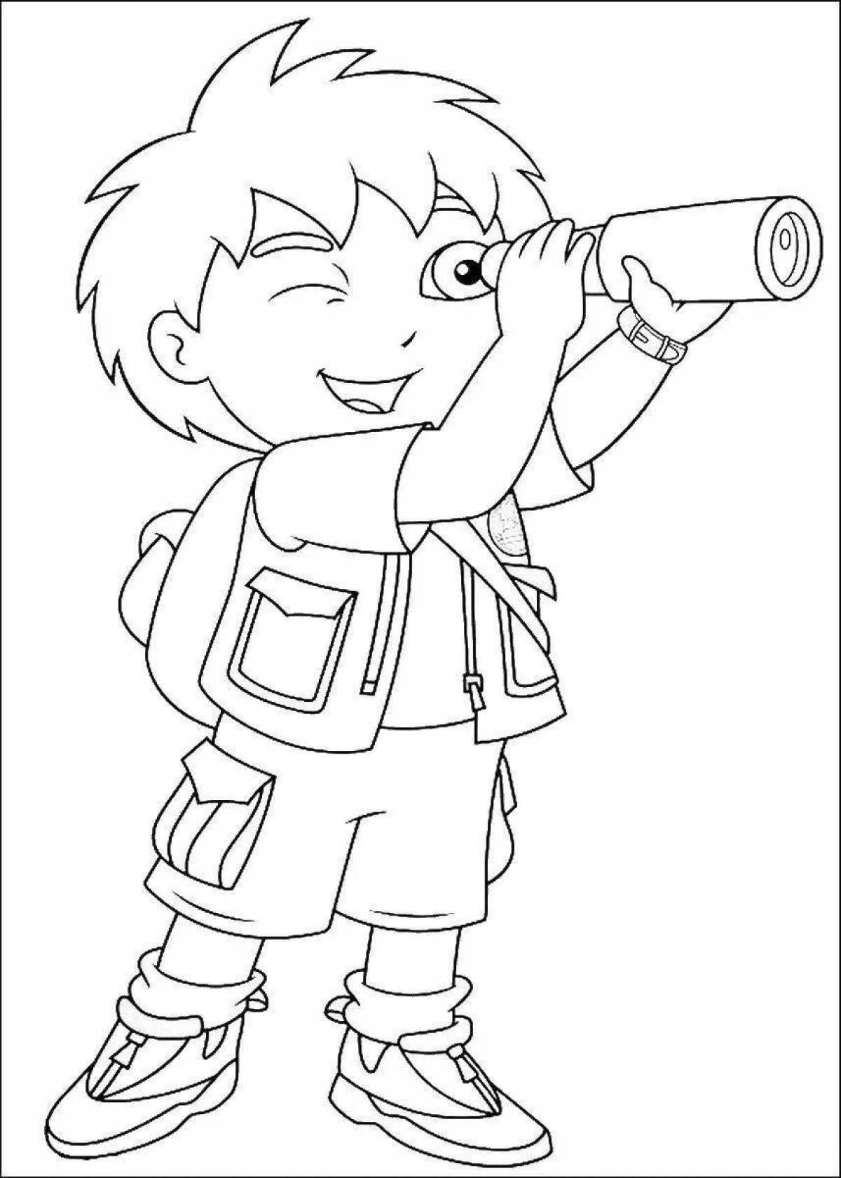 Colouring charming diego