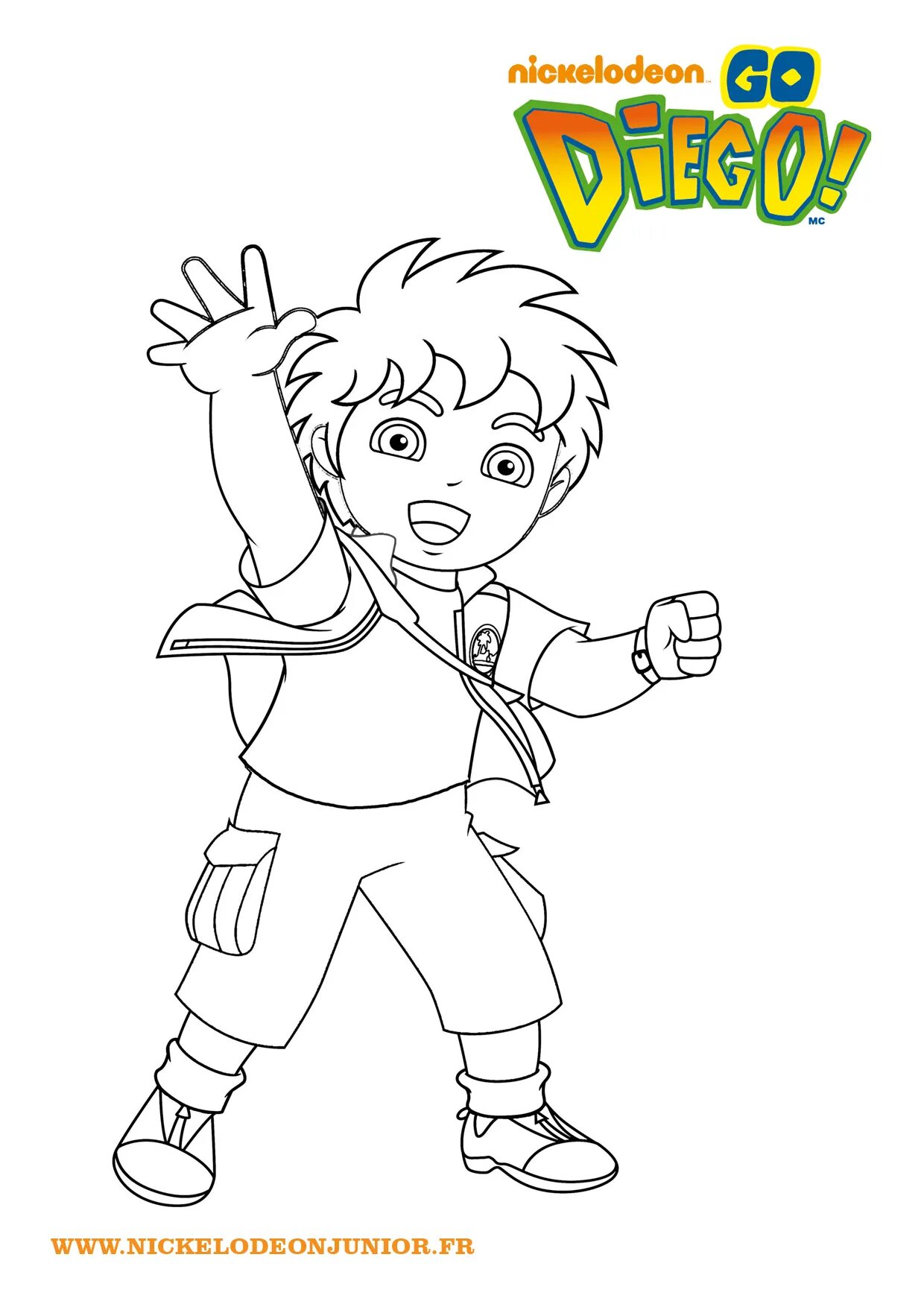 Charming diego coloring book
