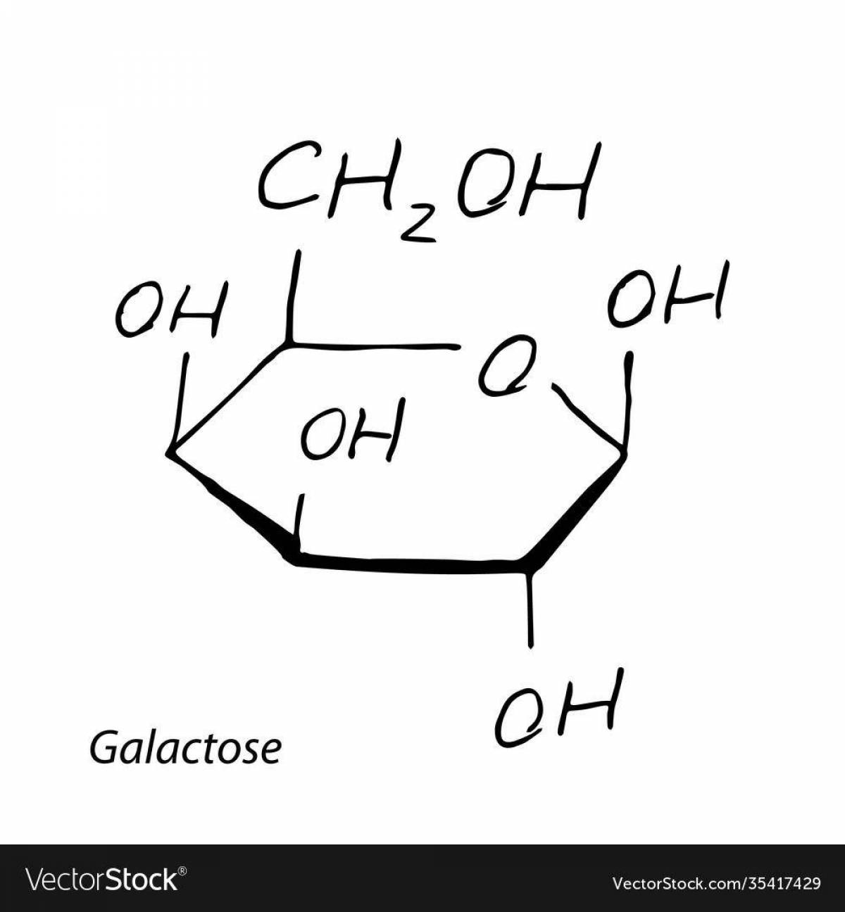 Attractive sucrose coloring page