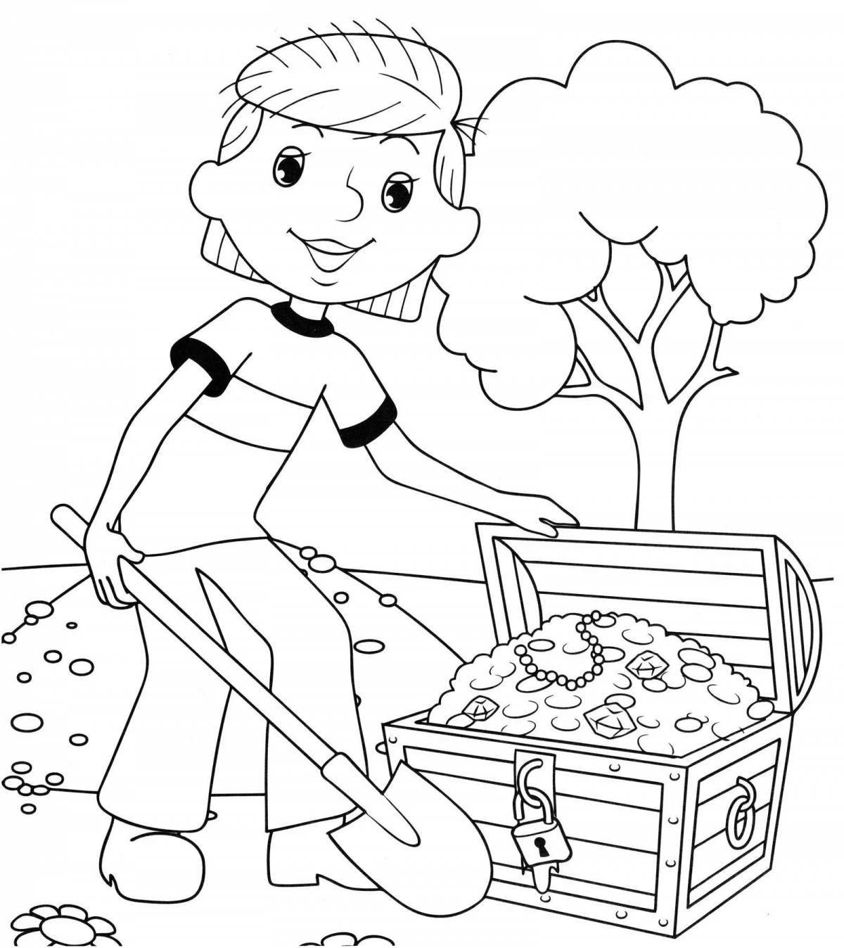 Violent uncle coloring book