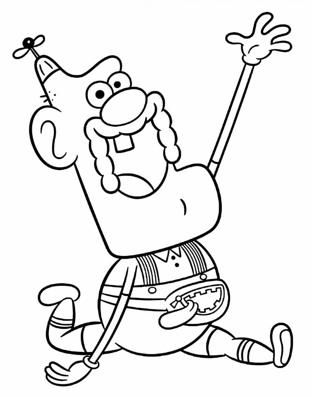 Shock Uncle coloring page
