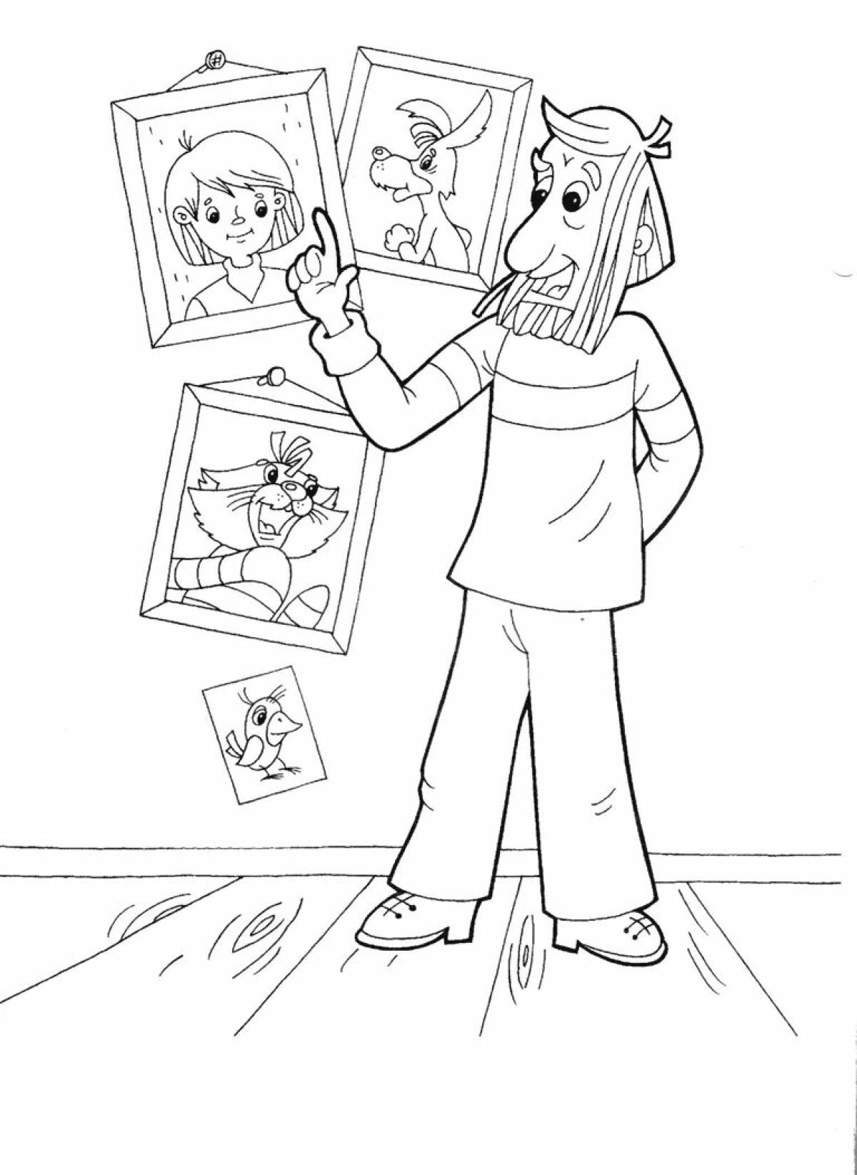 Attractive uncle coloring