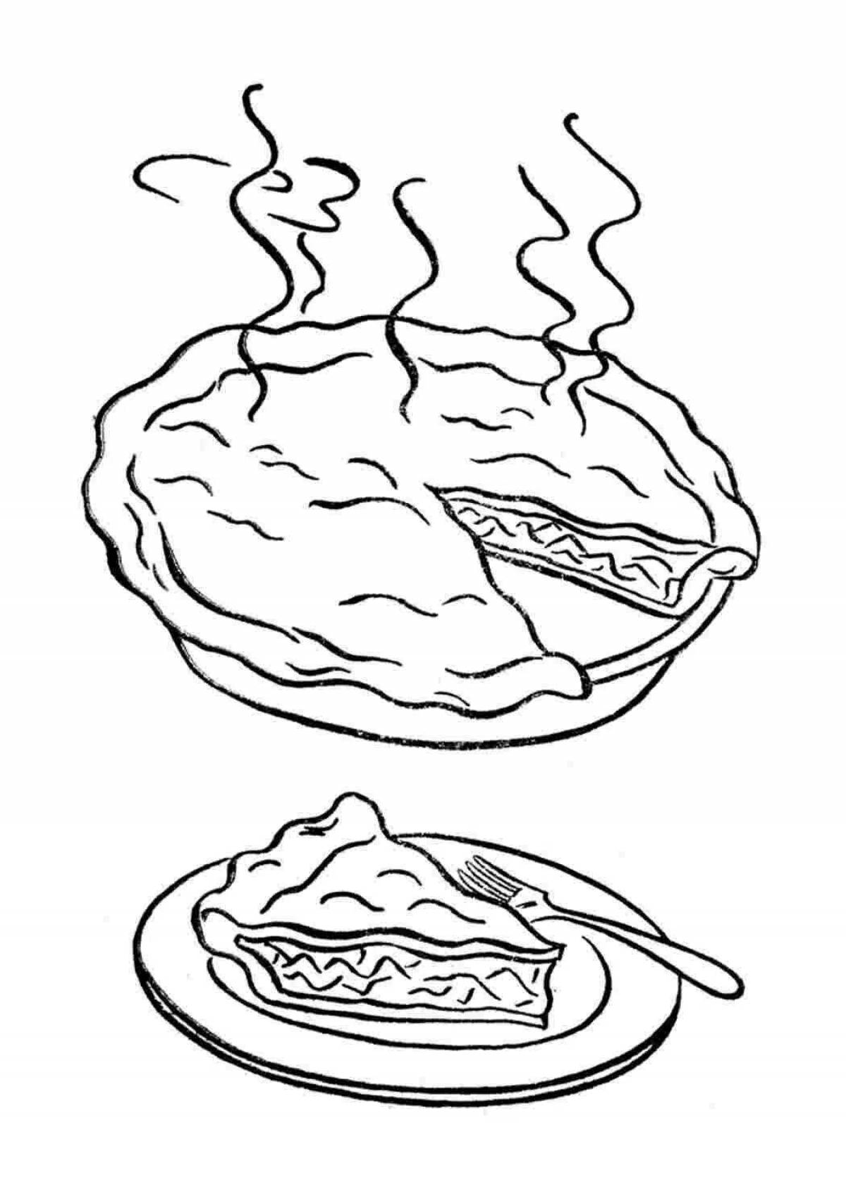 Great casserole coloring page