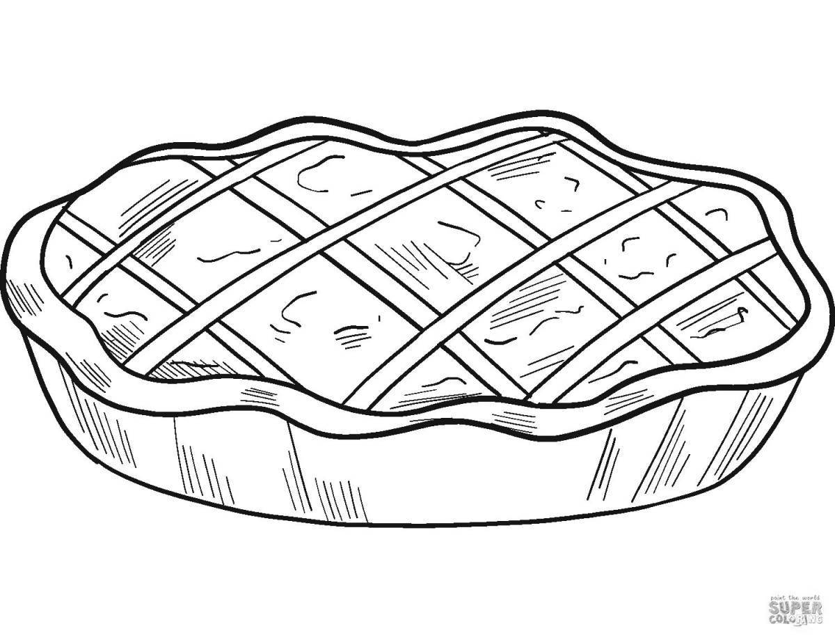 Gourmet casserole coloring page