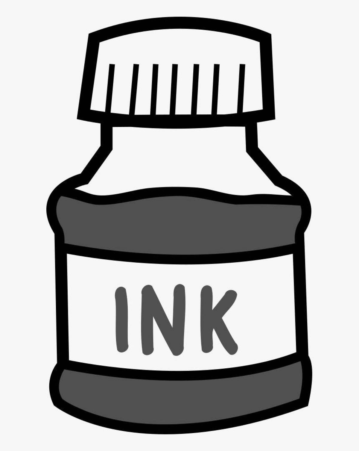 Luminous ink for coloring