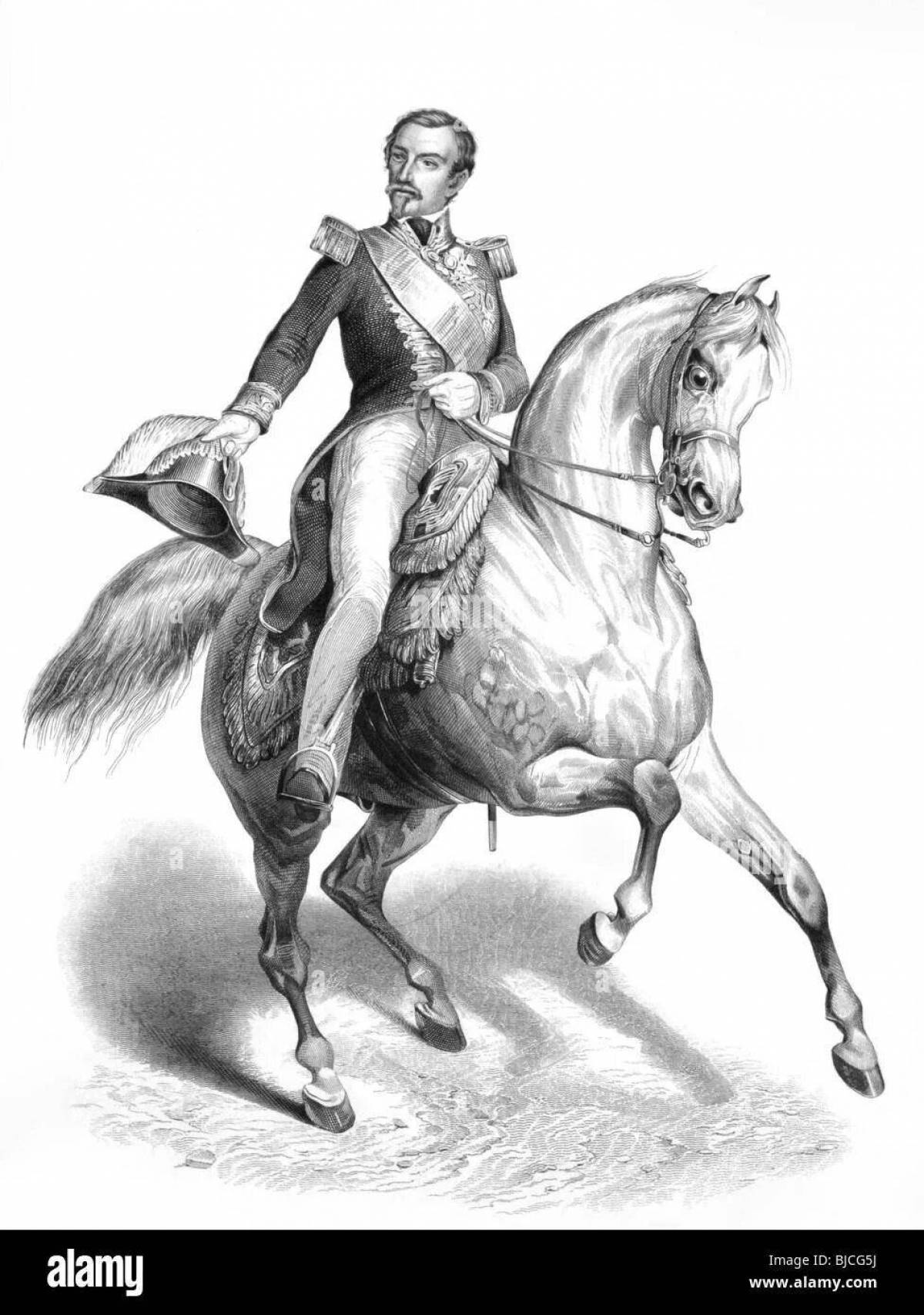 Coloring page magnificent napoleon