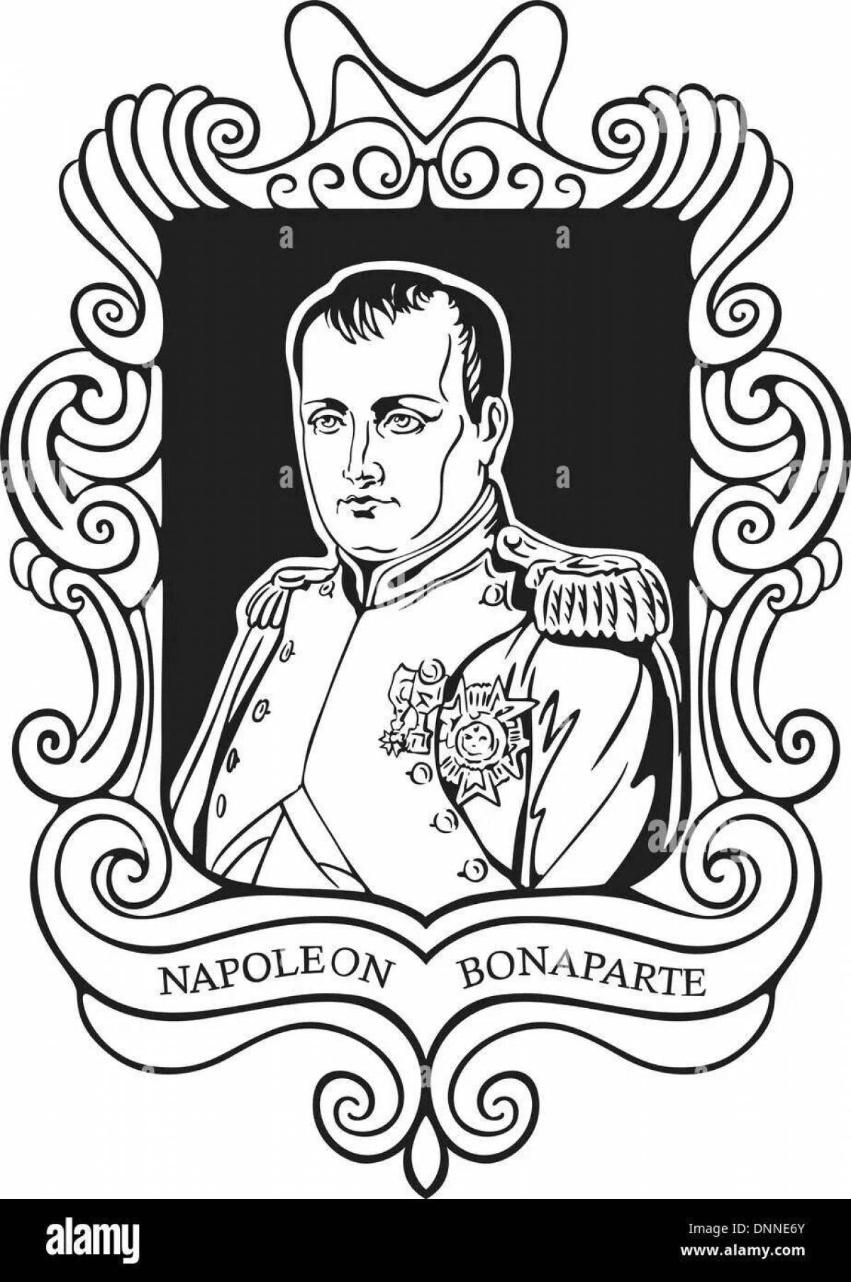 Coloring fairy tale napoleon
