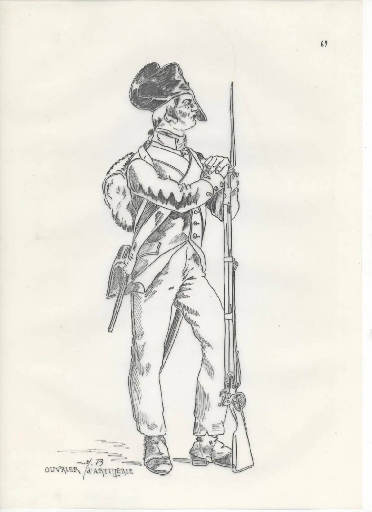 Charming napoleon coloring page