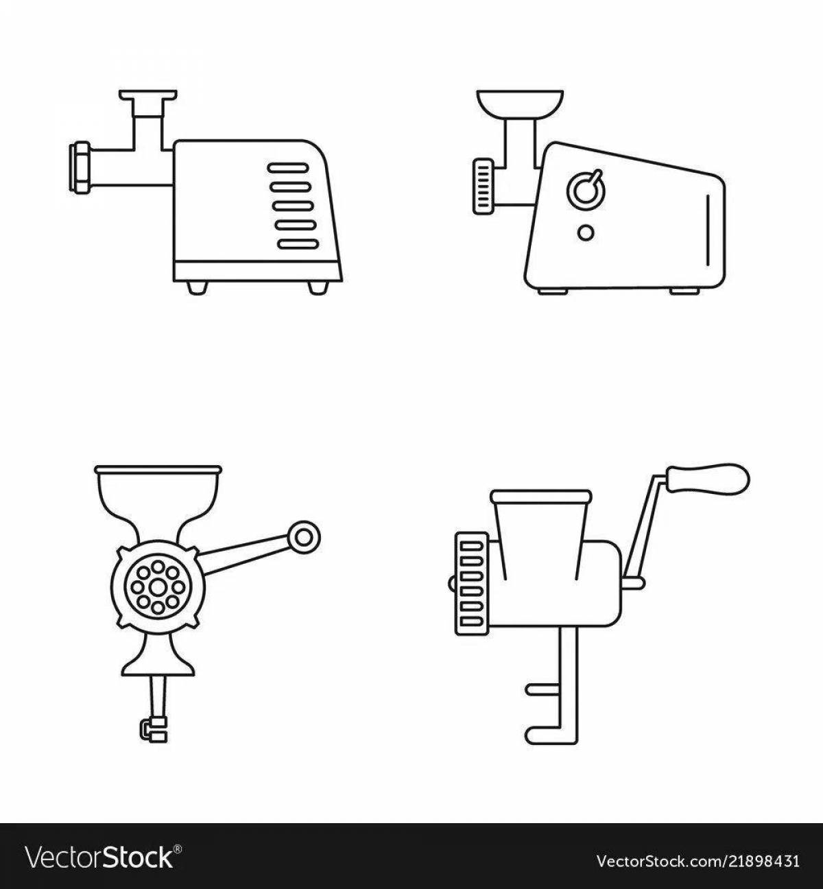 Coloring great meat grinder