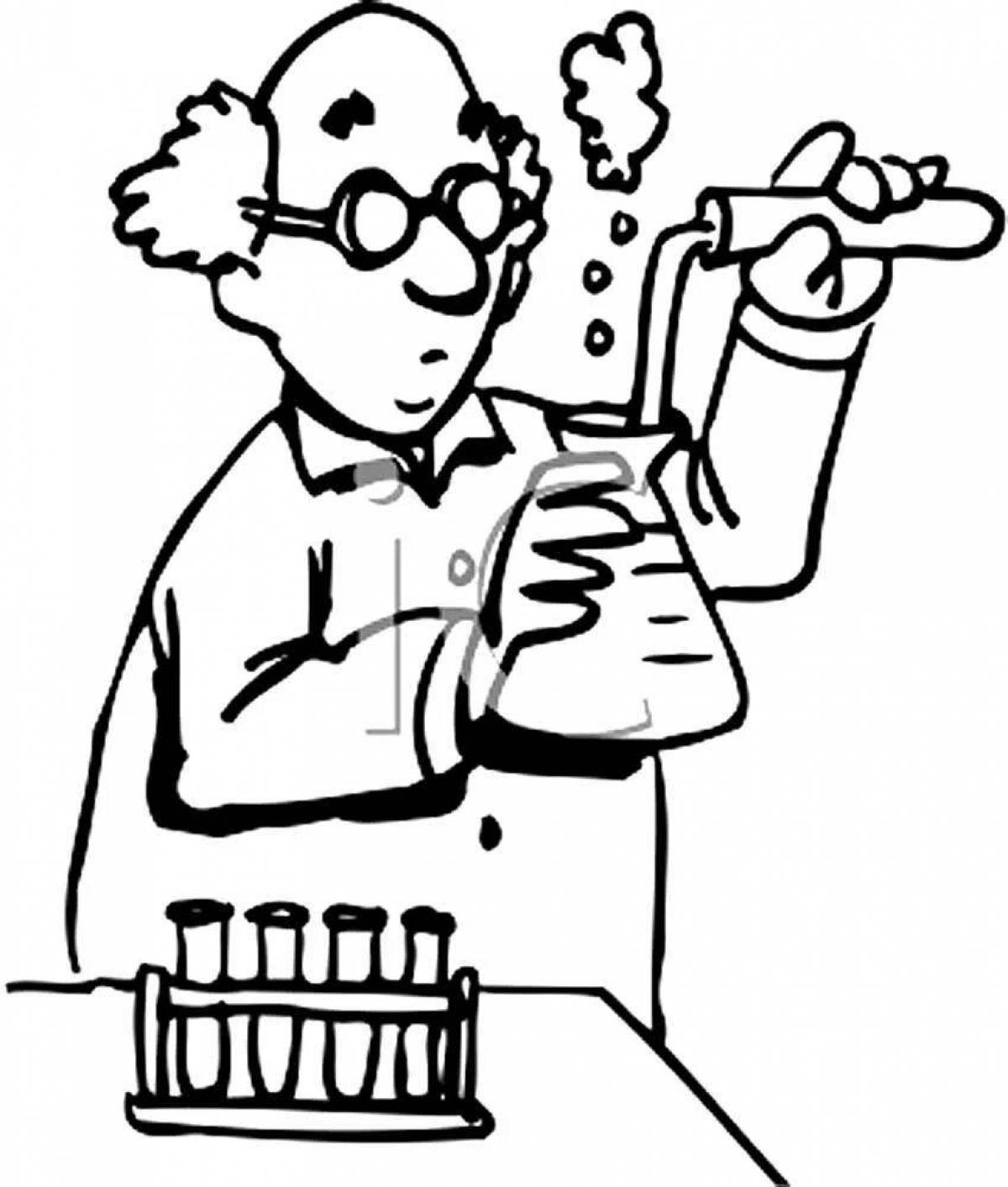 Joyful coloring chemist