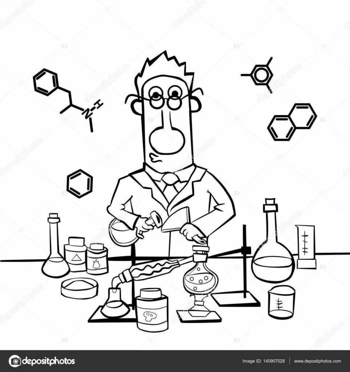 Creative coloring chemist