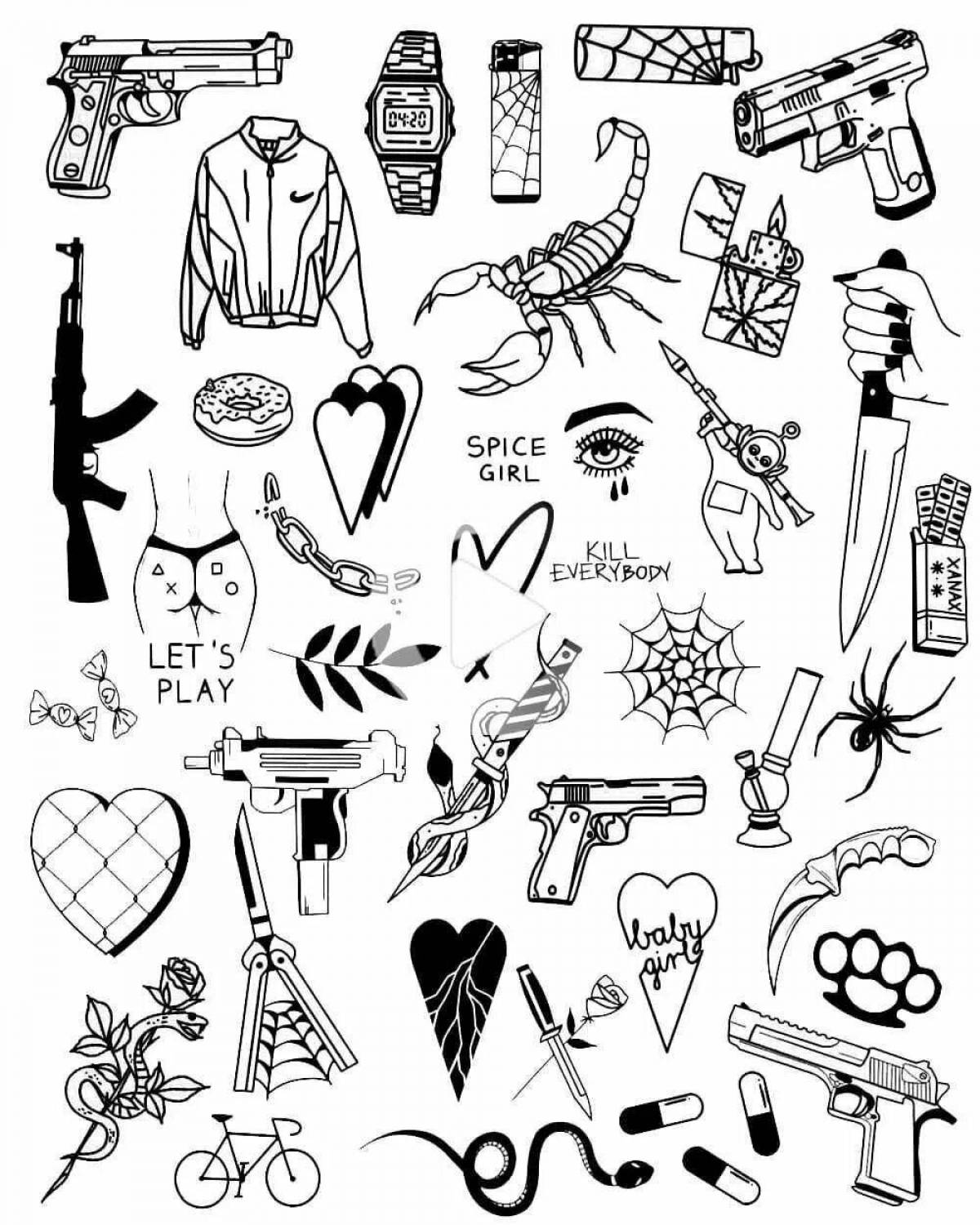 Innovative coloring book for boys